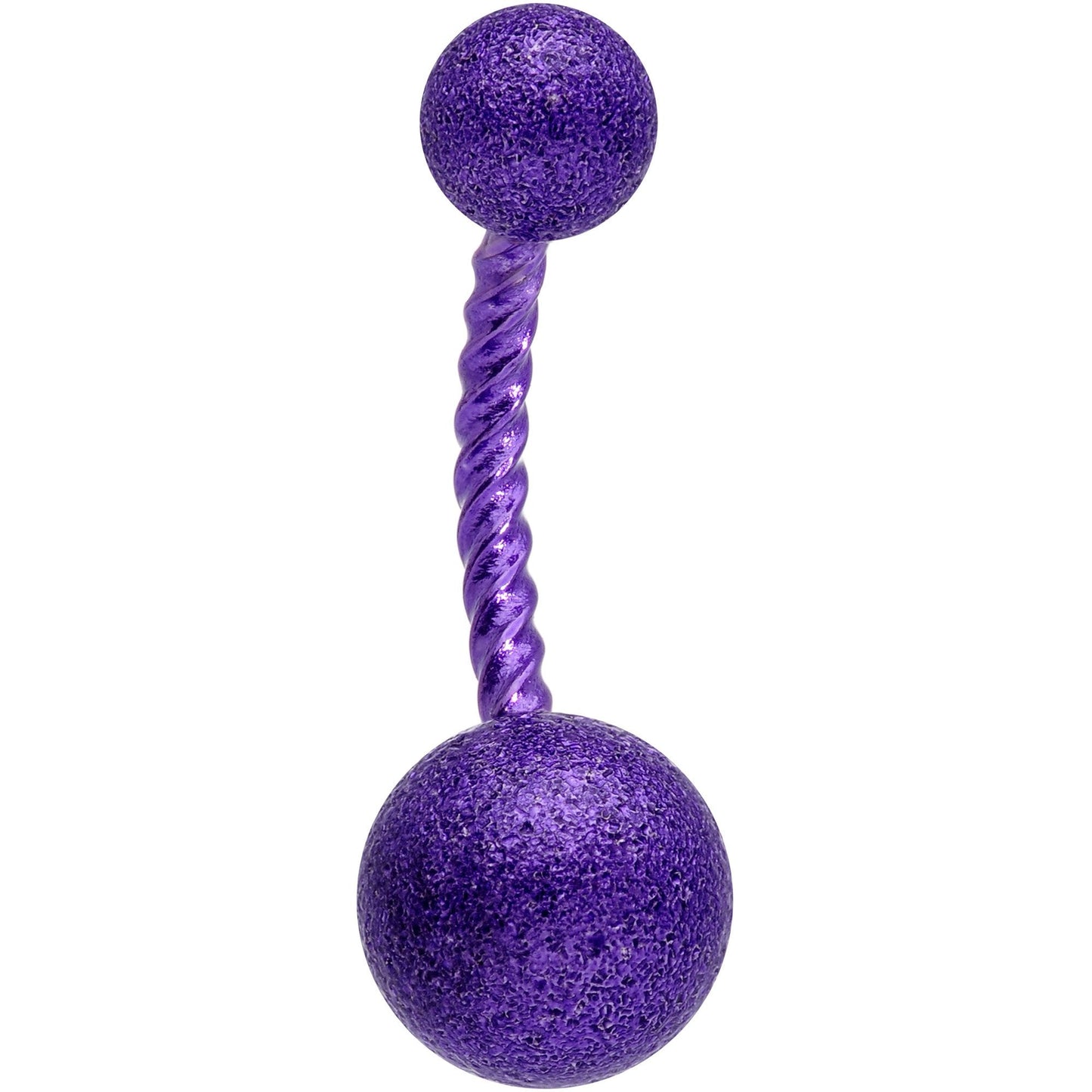 Purple Anodized Tastefully Twisted Belly Ring