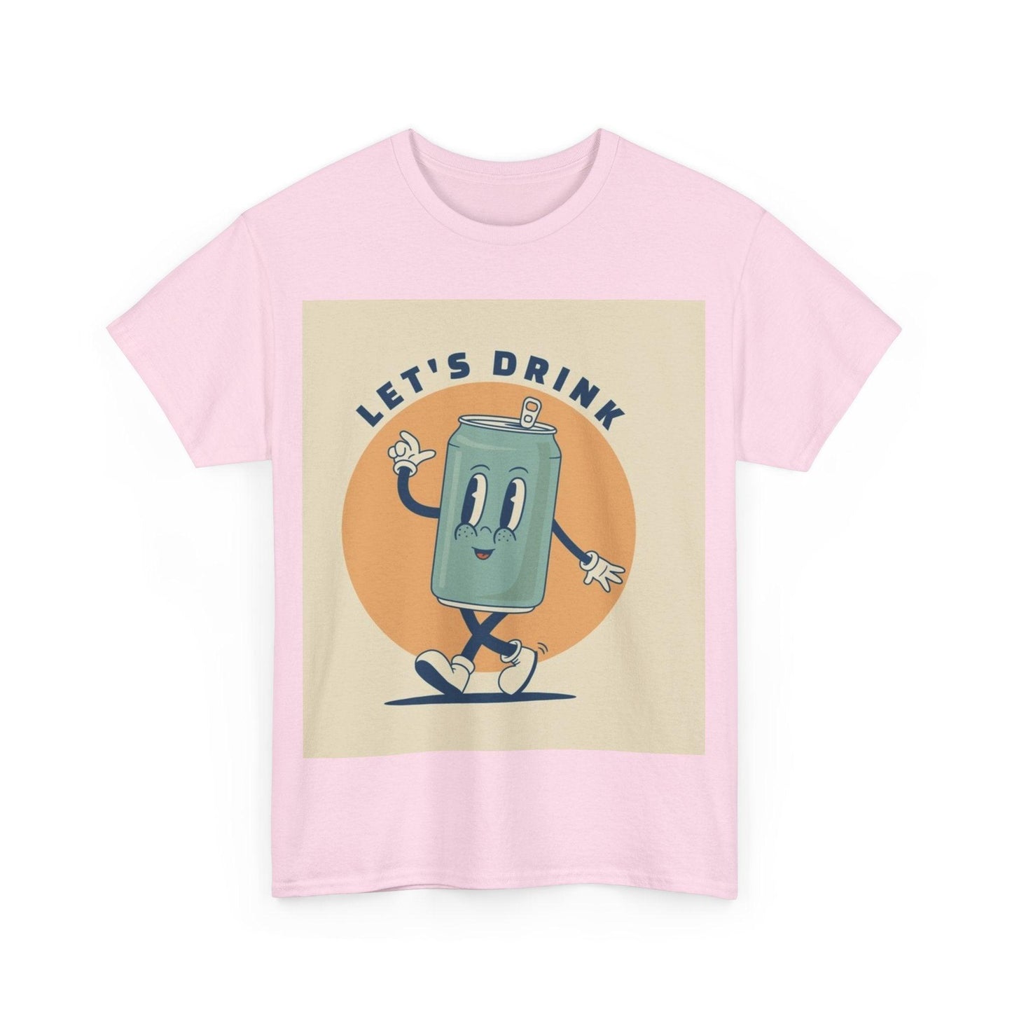 Let's Drink Can Man Unisex Heavy Cotton Tee - Lizard Vigilante