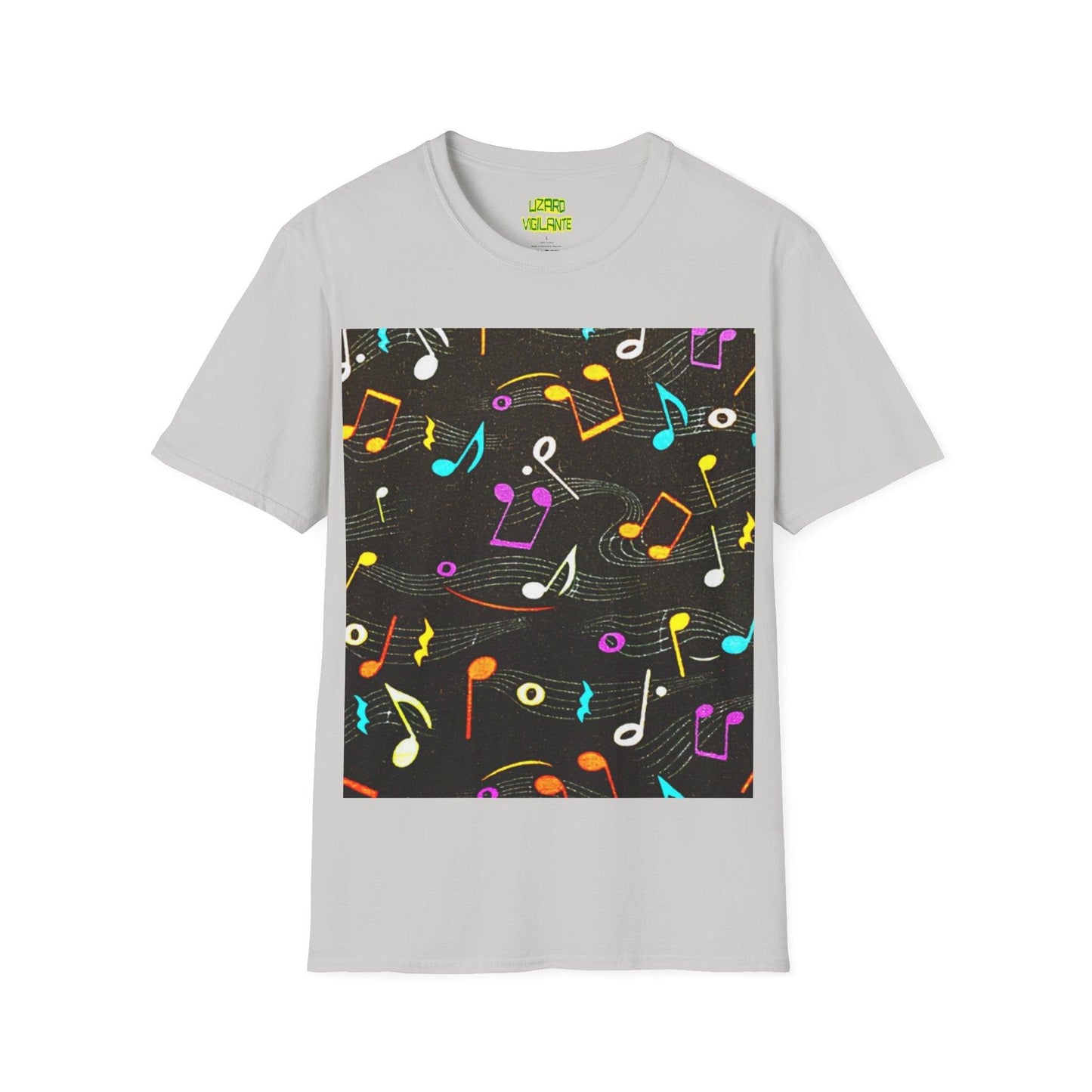 Musical Notes Unisex Softstyle T-Shirt - Lizard Vigilante