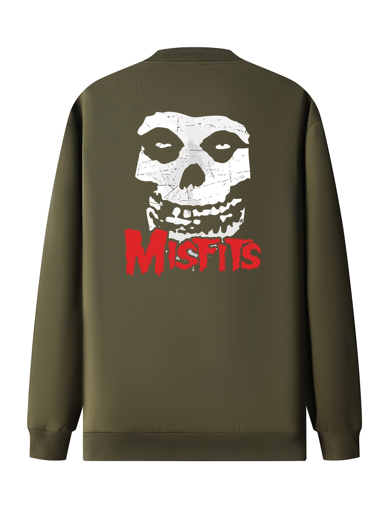 The Misfits Skull Logo Men’s Bomber Jacket – Iconic Punk Rock Outerwear with Pockets & Zip-Up Baseball Collar - Premium jacket from Lizard Vigilante - Just $39.93! Shop now at Lizard Vigilante