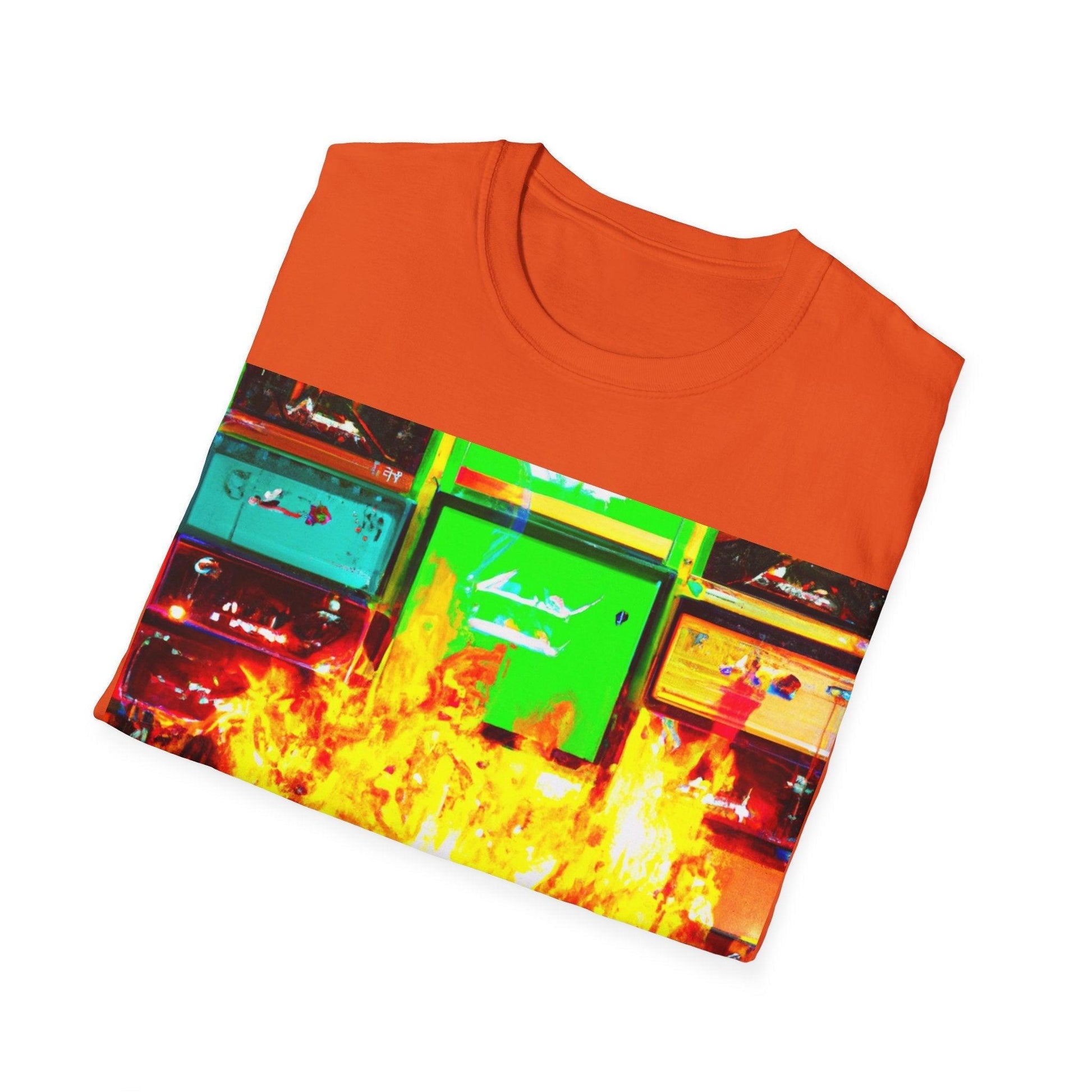 Rock Fire Unisex Softstyle T-Shirt - Lizard Vigilante