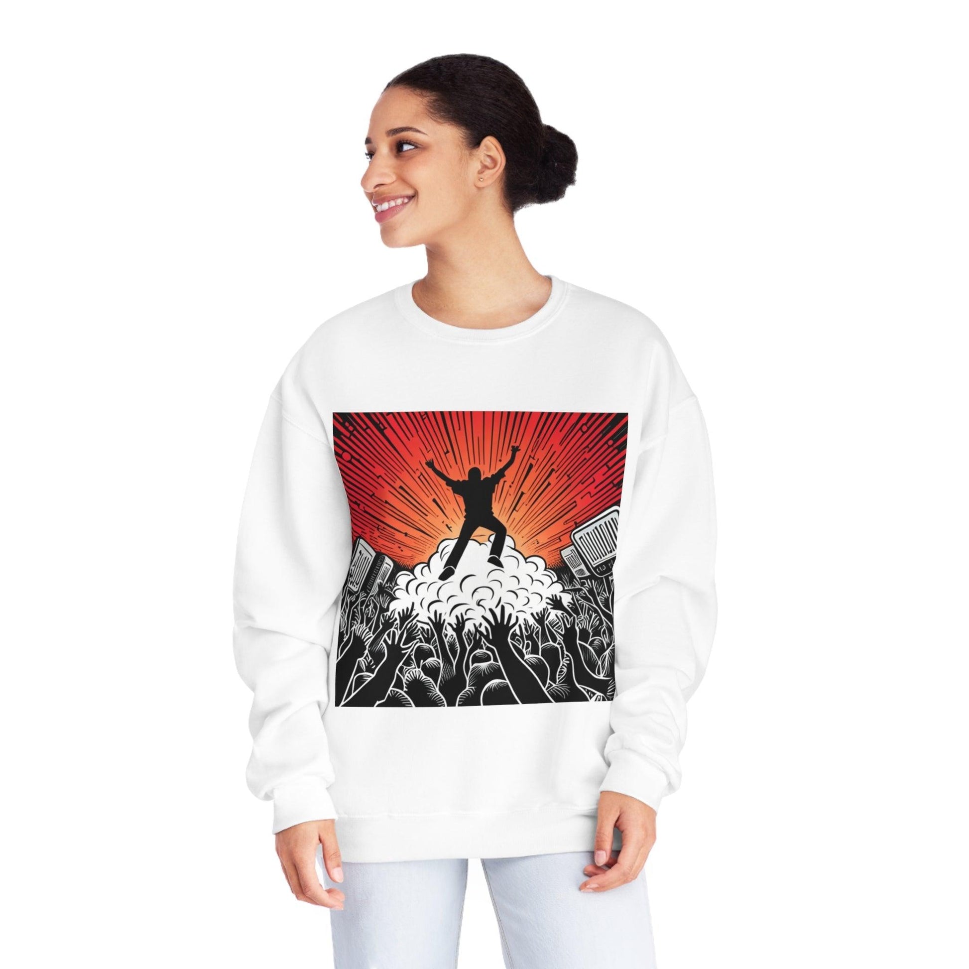 Metal Concert Unisex NuBlend® Crewneck Sweatshirt - Lizard Vigilante