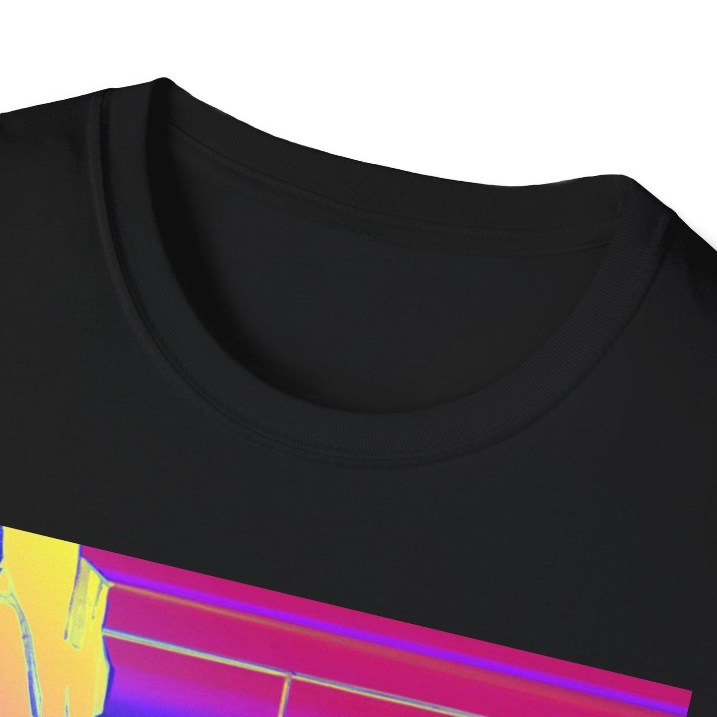 Psychedelic Monitor Unisex Softstyle T-Shirt - Lizard Vigilante