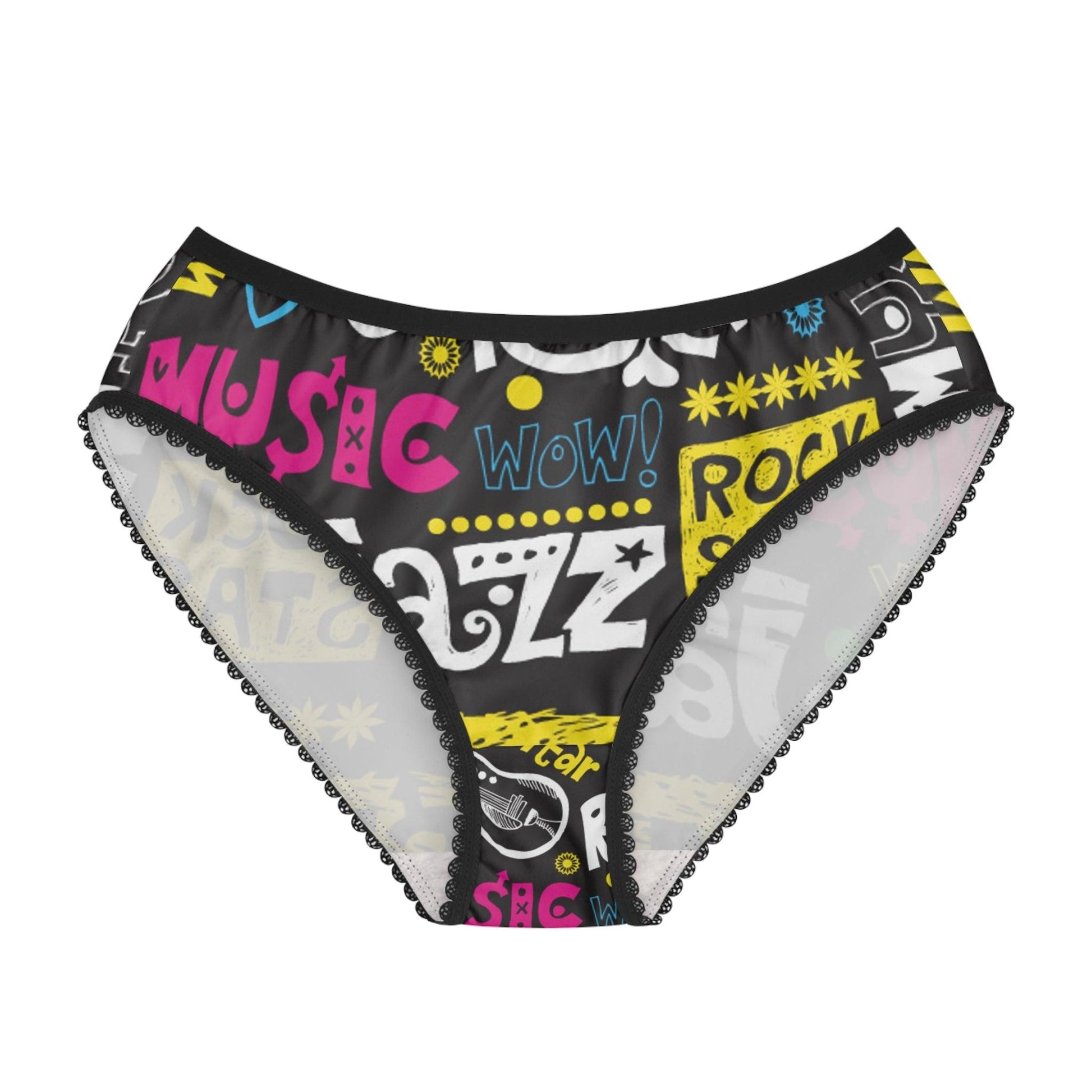 Music Graphic Women's Briefs (AOP) - Lizard Vigilante