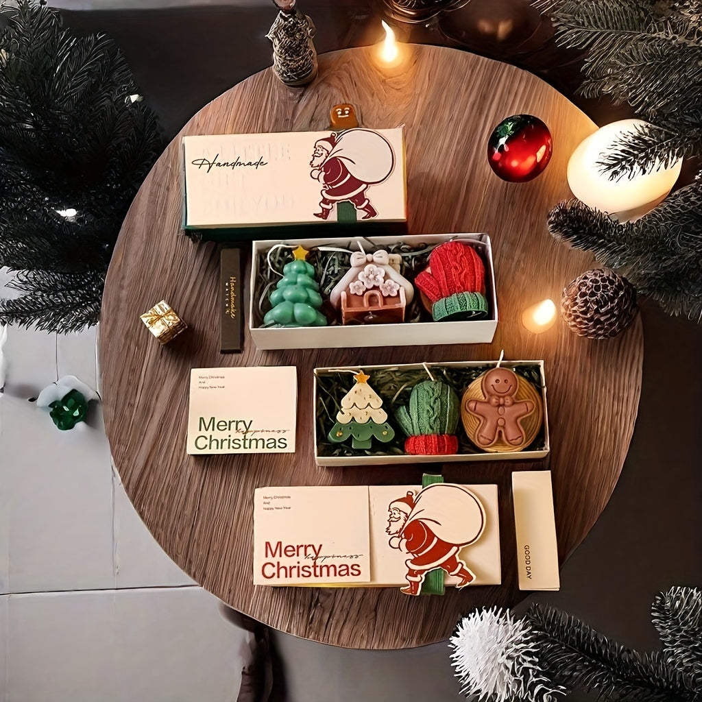 2024 Christmas Scented Candle Gift Set - Soy Wax, Multi-Wick, Perfect for Holiday Decor & Home Ambiance