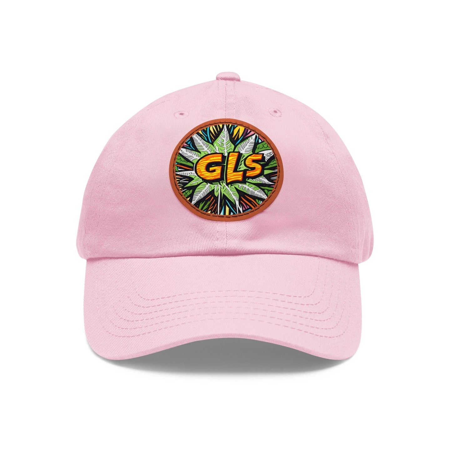 GreenLeaf Silo "GLS" Dad Hat with Leather Patch (Round) - Lizard Vigilante