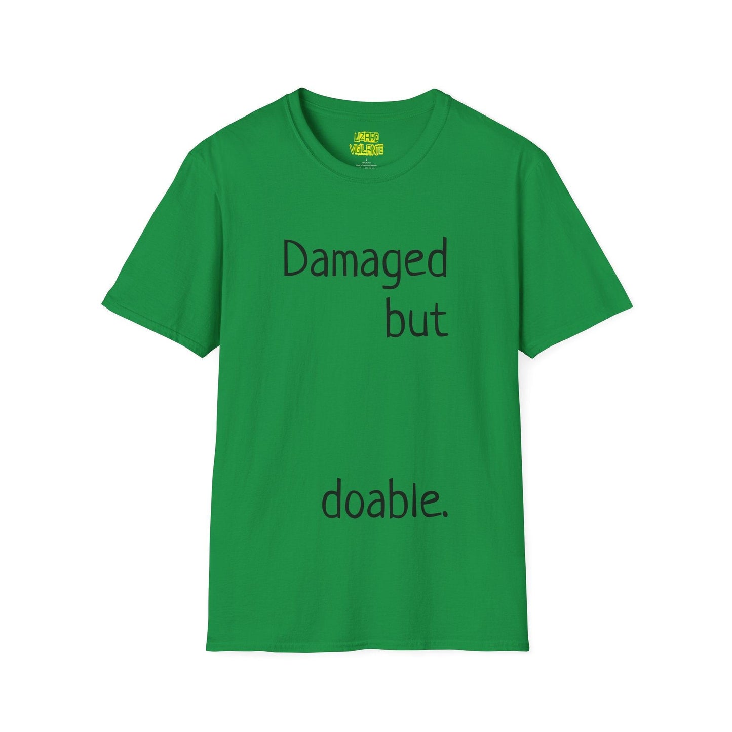 Damaged but doable. Unisex Softstyle T-Shirt - Lizard Vigilante