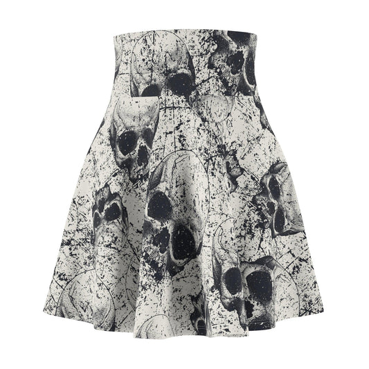 Women's Ancient Skulls Skater Skirt - Premium All Over Prints from Printify - Just $42.80! Shop now at Lizard Vigilante