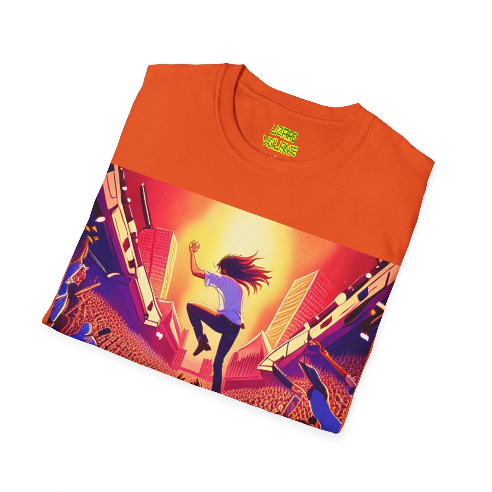 An UnMellow Concert Unisex Softstyle T-Shirt - Lizard Vigilante