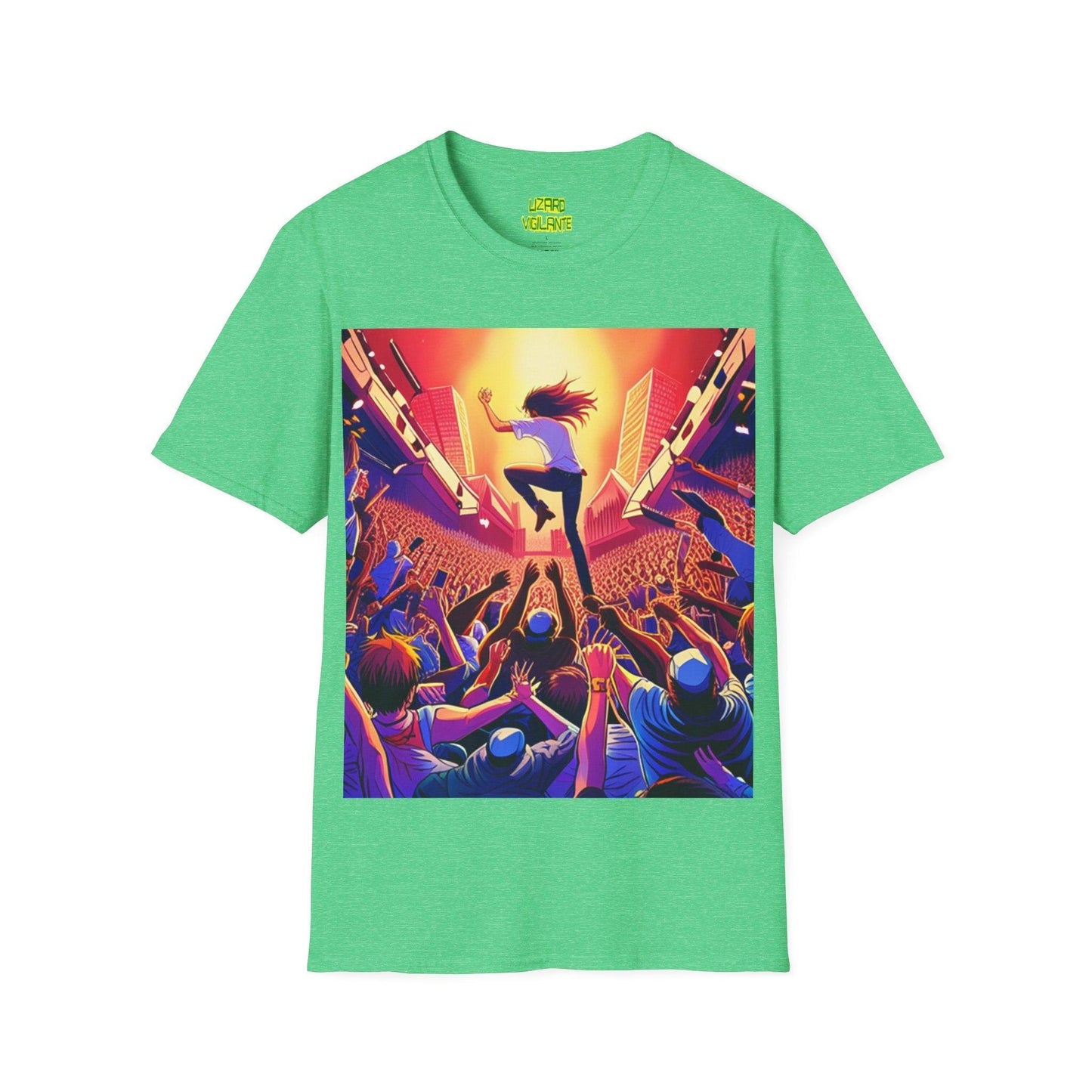 An UnMellow Concert Unisex Softstyle T-Shirt - Lizard Vigilante