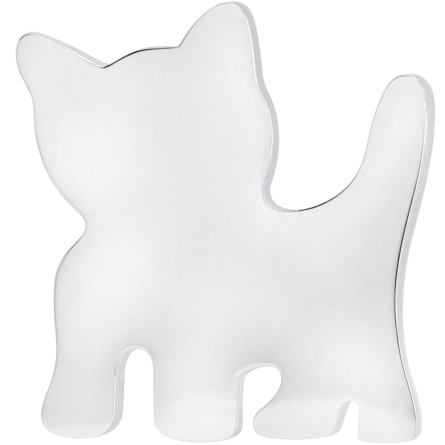 Steel Cat Lover Kitty Cat Single Flare Plug Set 14G to 0G