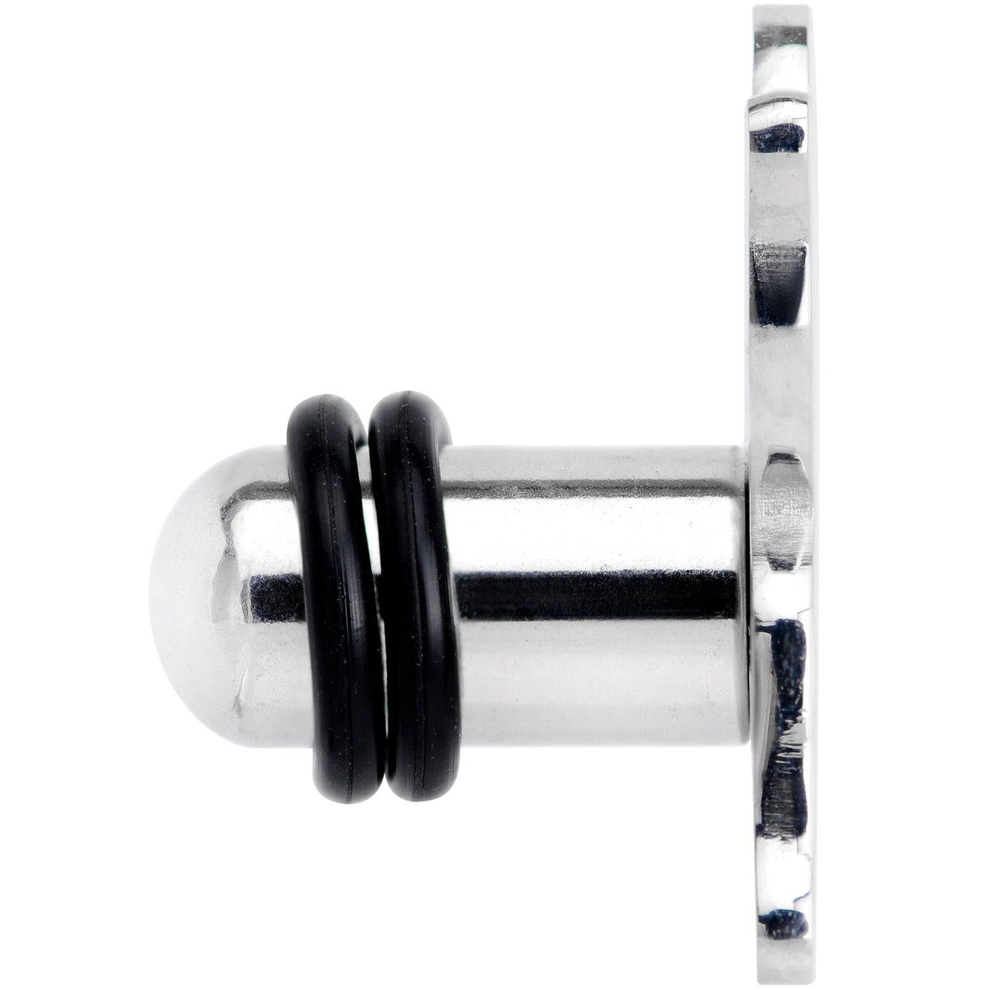 Steel Cat Lover Kitty Cat Single Flare Plug Set 14G to 0G