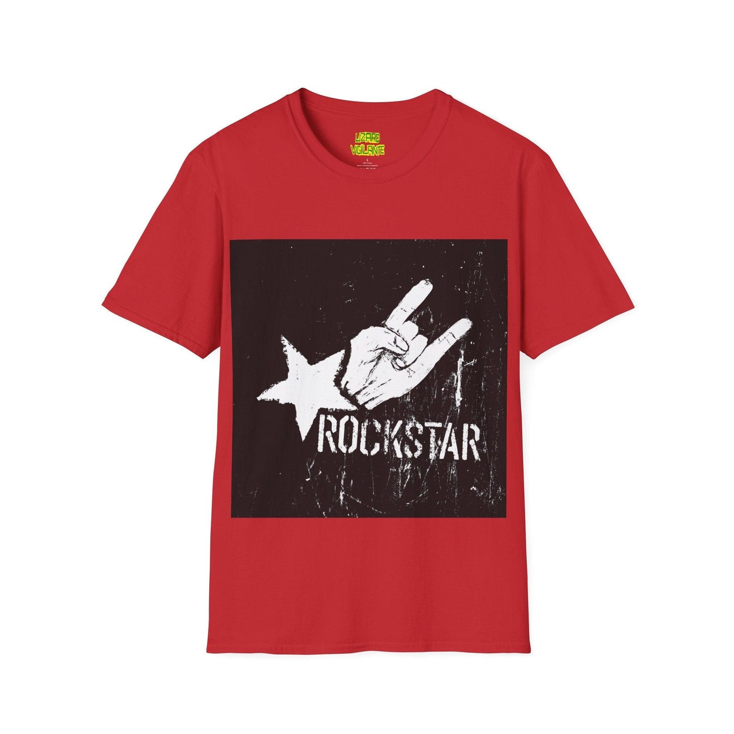 Rockstar Hand Sign Unisex Softstyle T-Shirt - Lizard Vigilante