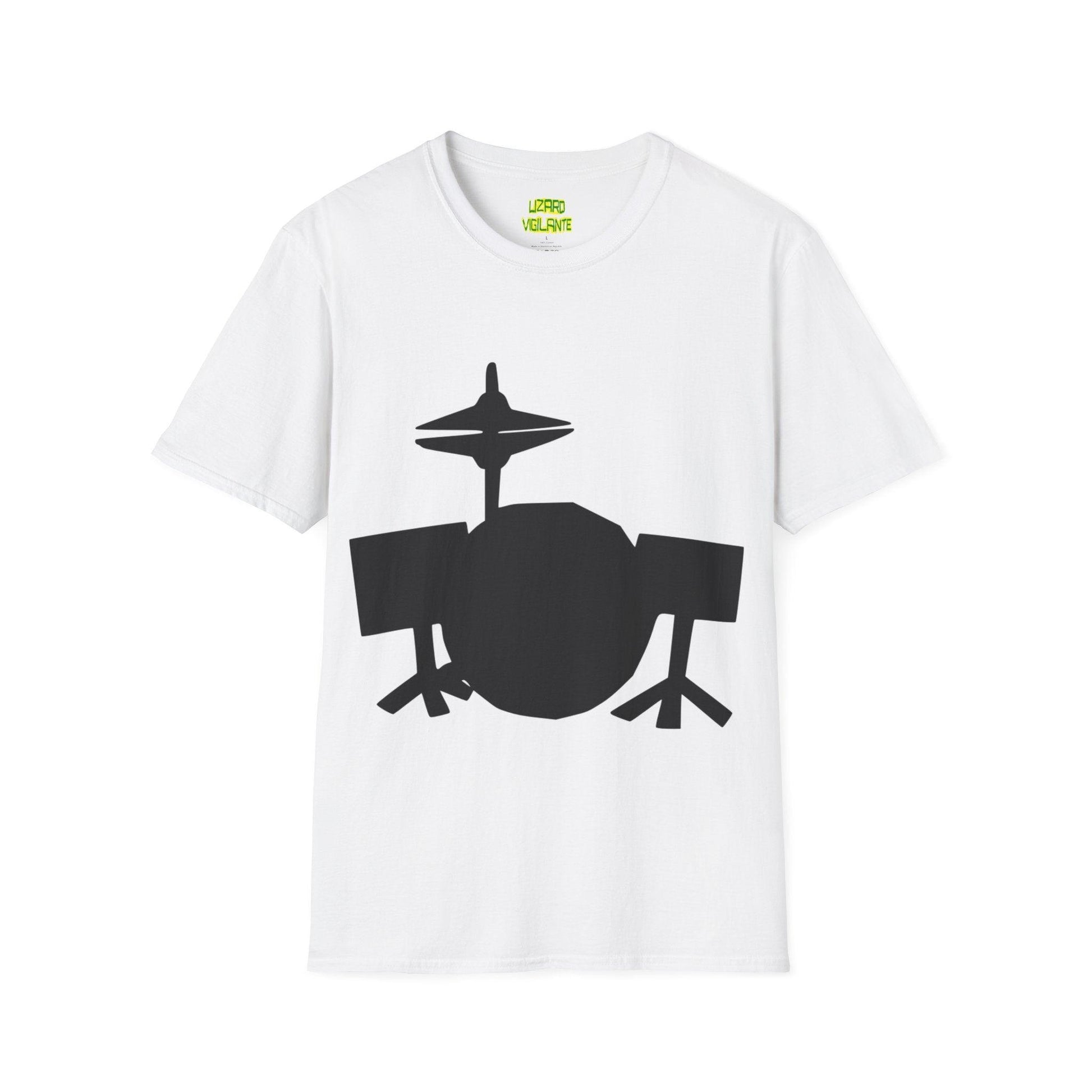 Drum Kit Unisex Softstyle T-Shirt - Lizard Vigilante