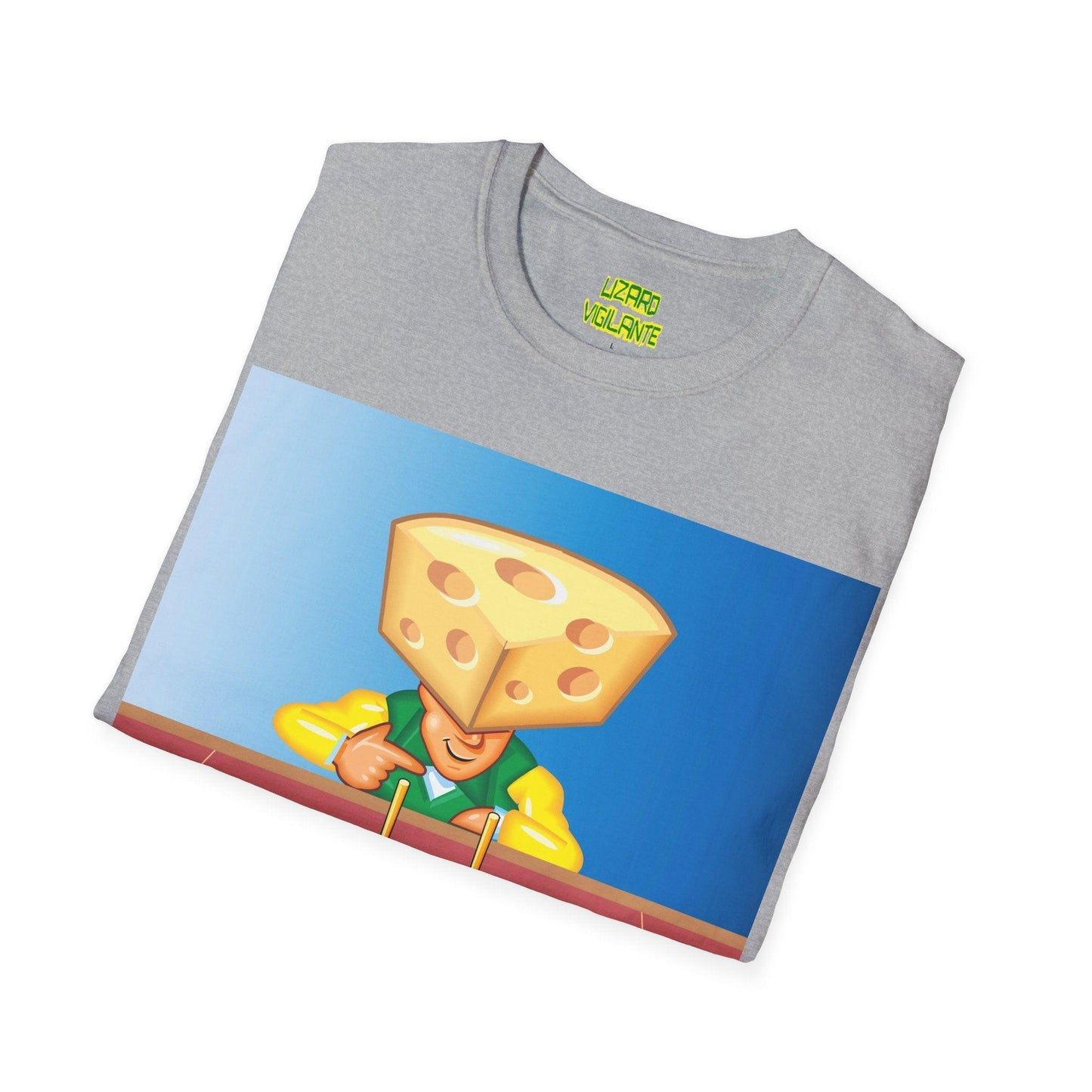 Wisconsin Cheese Skull Unisex Softstyle T-Shirt - Lizard Vigilante