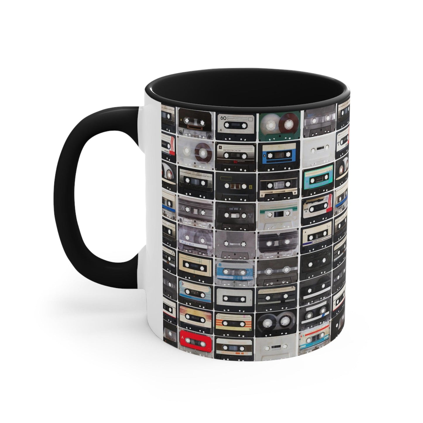 Cassettes Accent Coffee Mug, 11oz - Lizard Vigilante