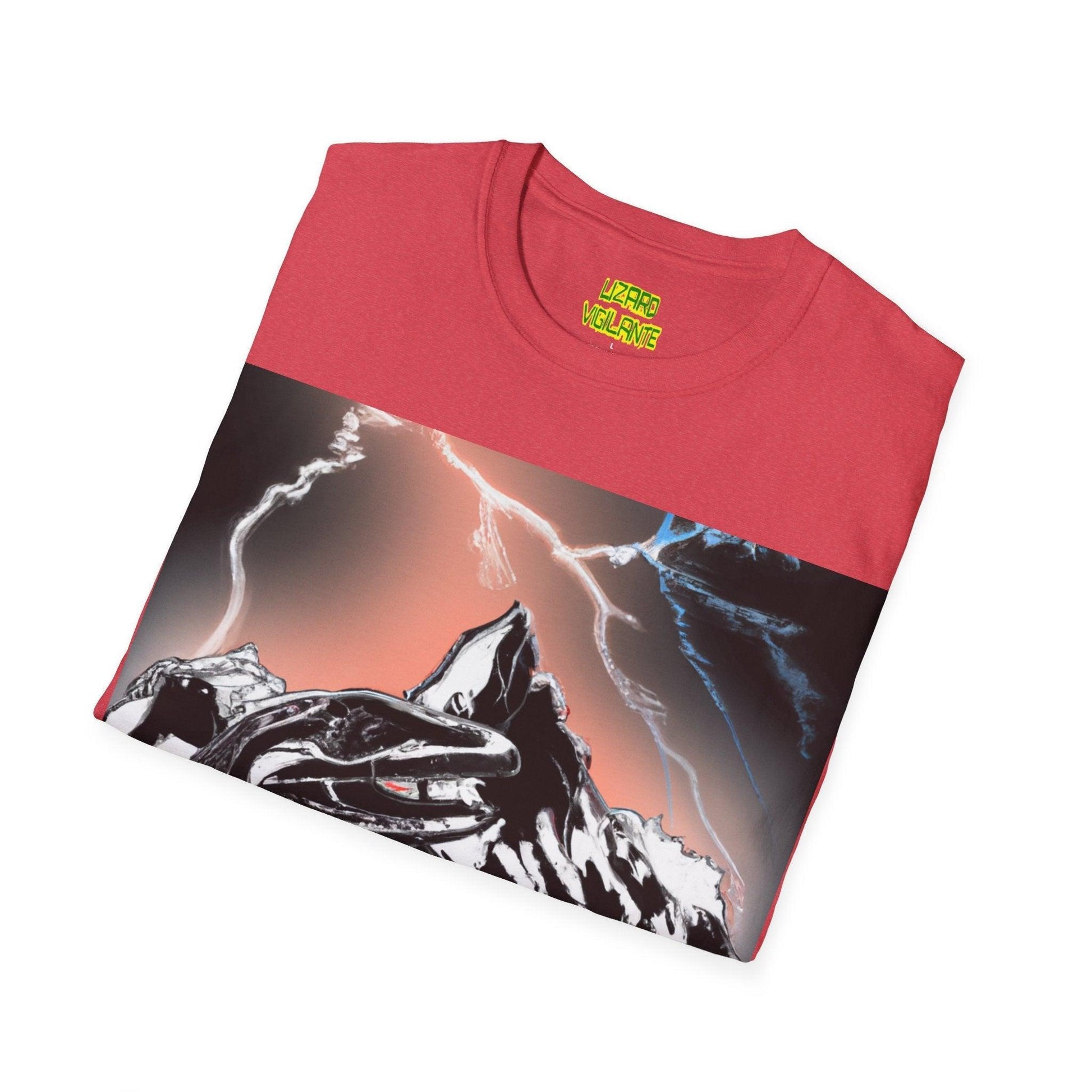 Lizard Vigilante at Mountain Unisex Softstyle T-Shirt - Lizard Vigilante