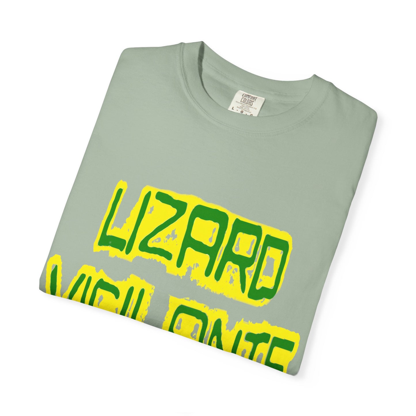 Lizard Vigilante Graphic T-Shirt — Bold Green & Yellow Streetwear Tee