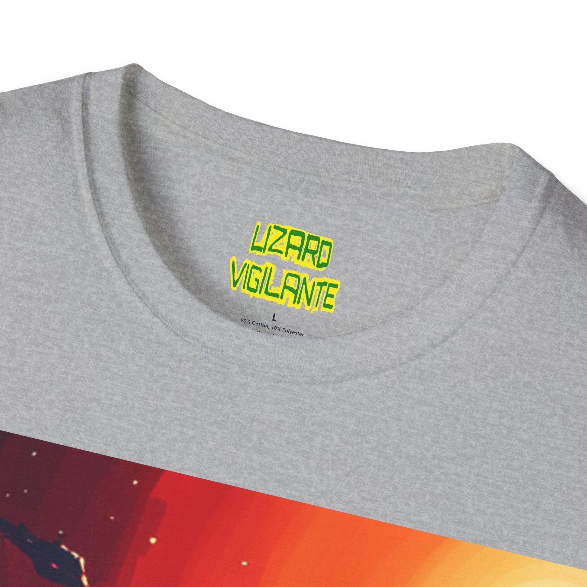 Lizard Vigilante Universe Unisex Softstyle T-Shirt - Lizard Vigilante