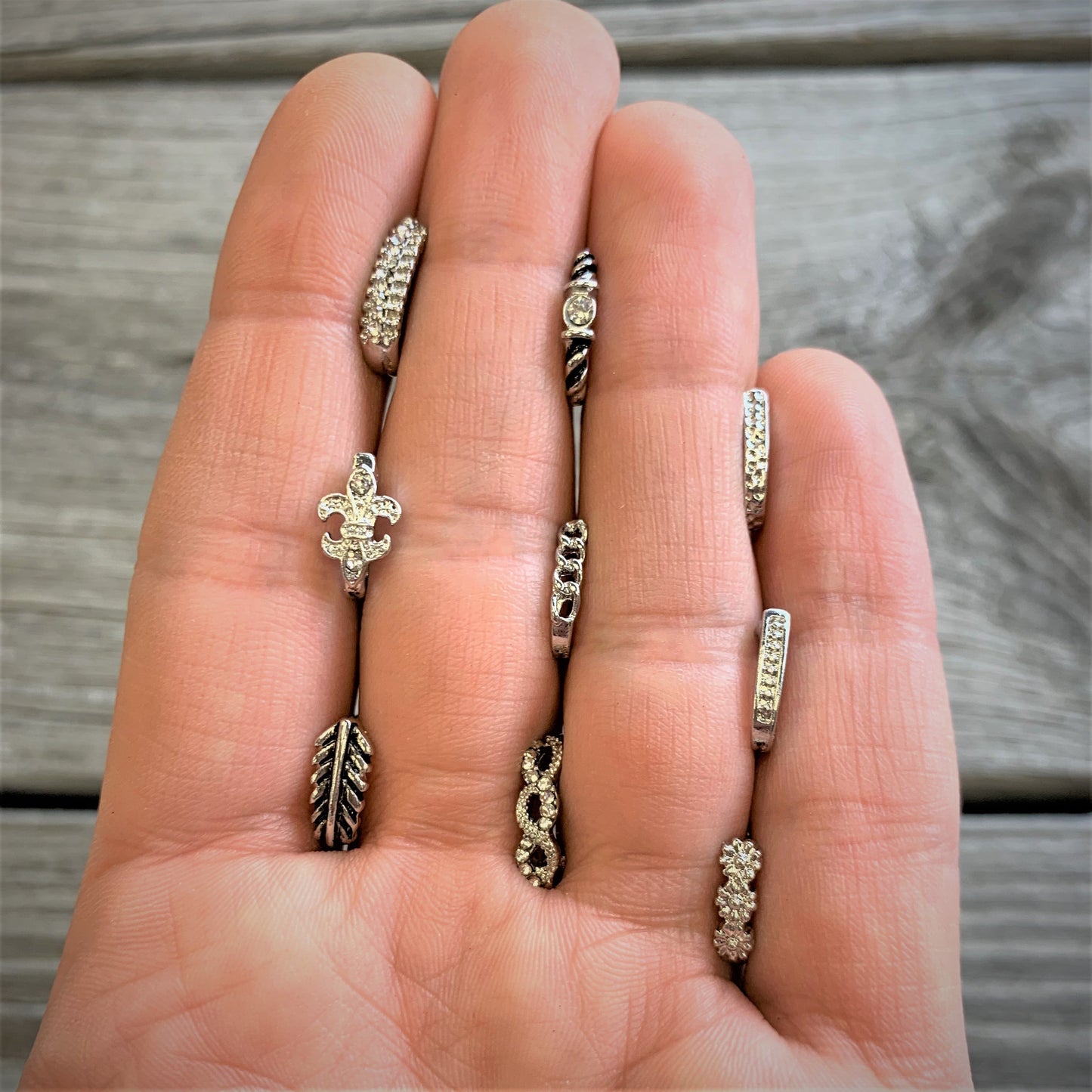 20G 5/16 Clear Gem Braid Faux Hoop L Shaped Nose Ring