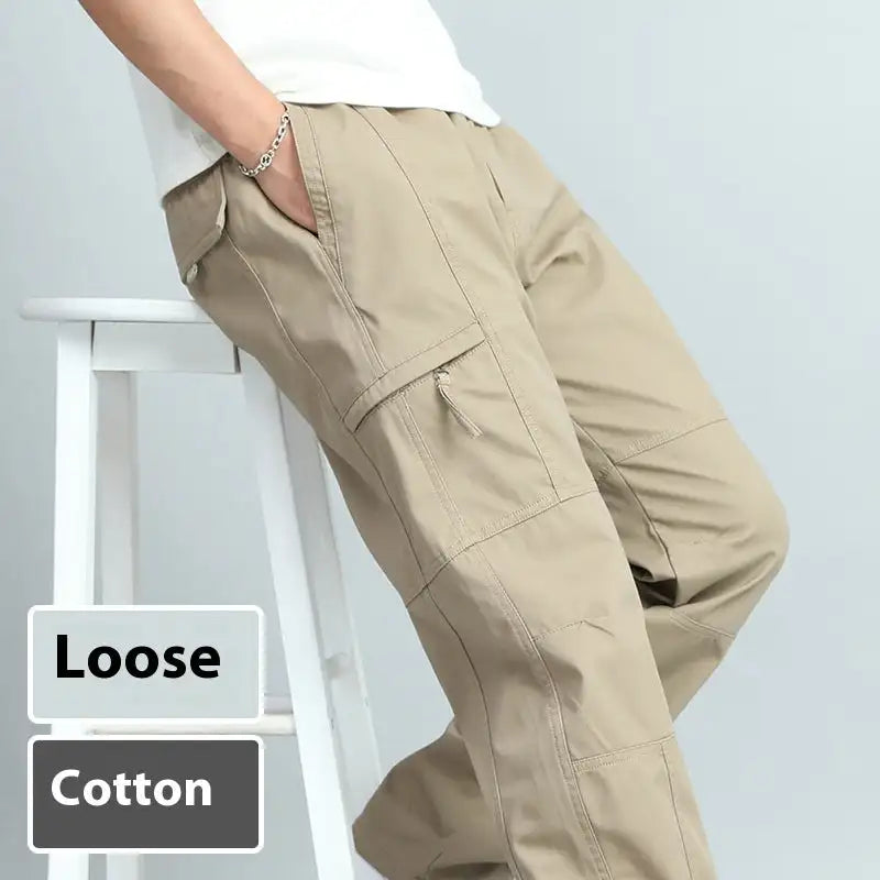 Overalls Men's Pure Cotton Casual Pants