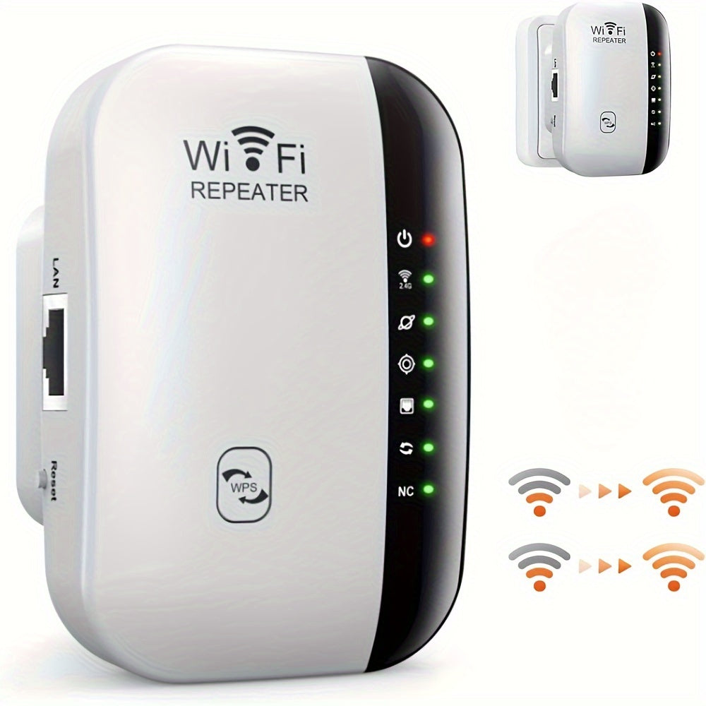 WiFi Repeater Plus - Boosts WiFi Signal, Extends Internet Coverage, Enhances Gaming Experience, Cell Phone Signal Amplifier for Home - Premium  from Lizard Vigilante - Just $13.99! Shop now at Lizard Vigilante