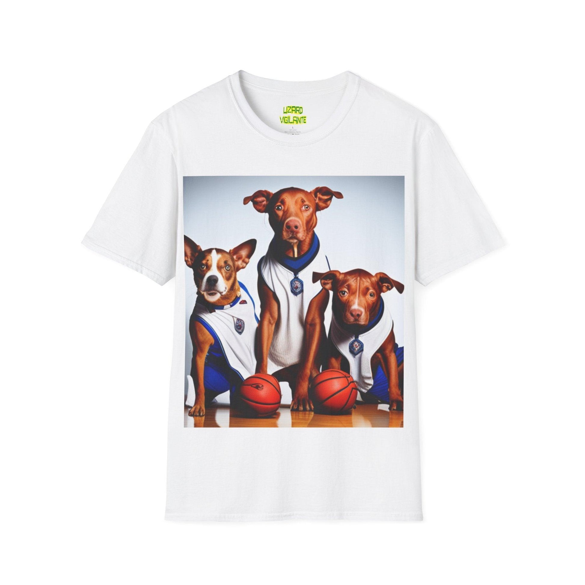 DBA Basketball Association Dogs League Unisex Softstyle T-Shirt - Lizard Vigilante