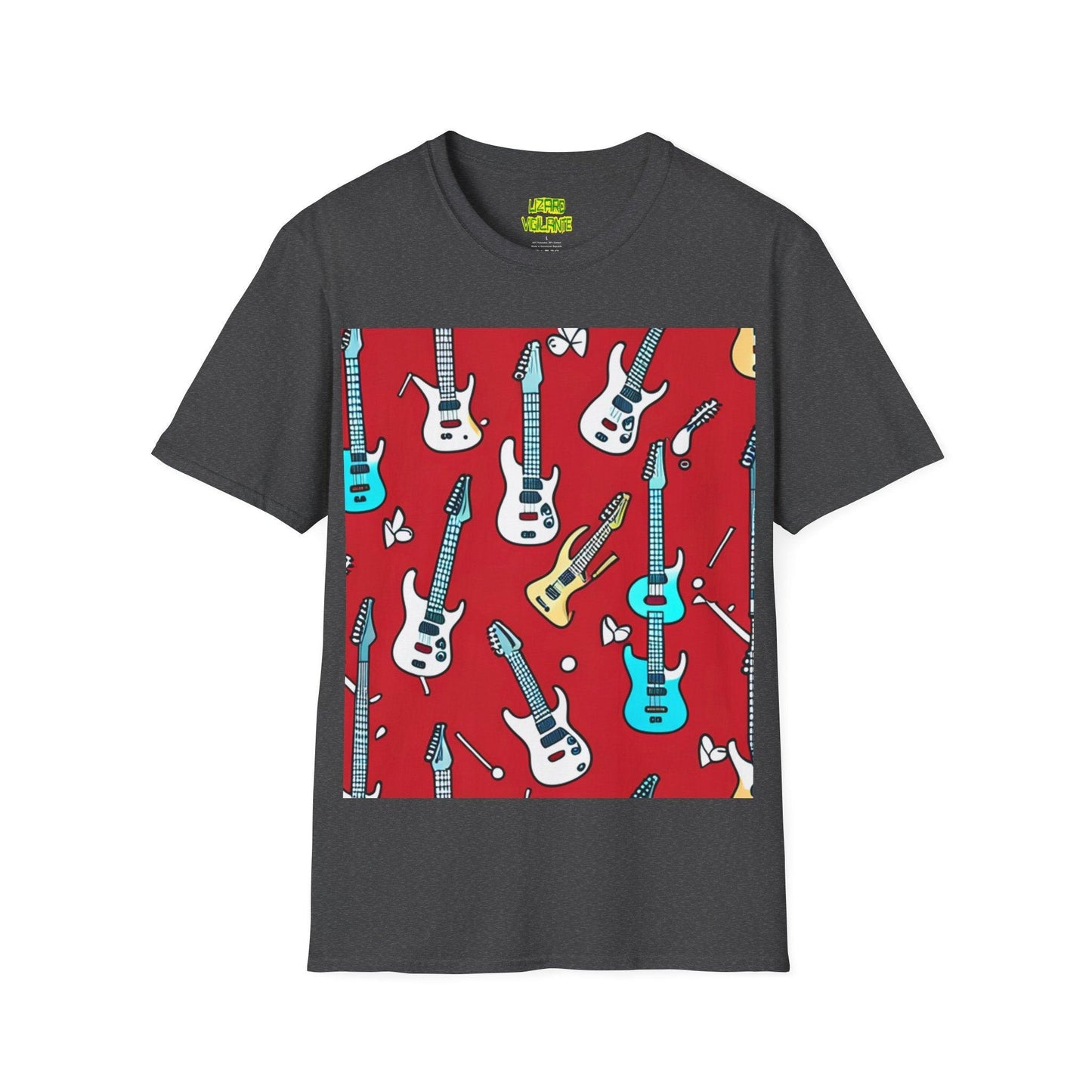 Polka Dot Guitar Unisex Softstyle T-Shirt - Lizard Vigilante