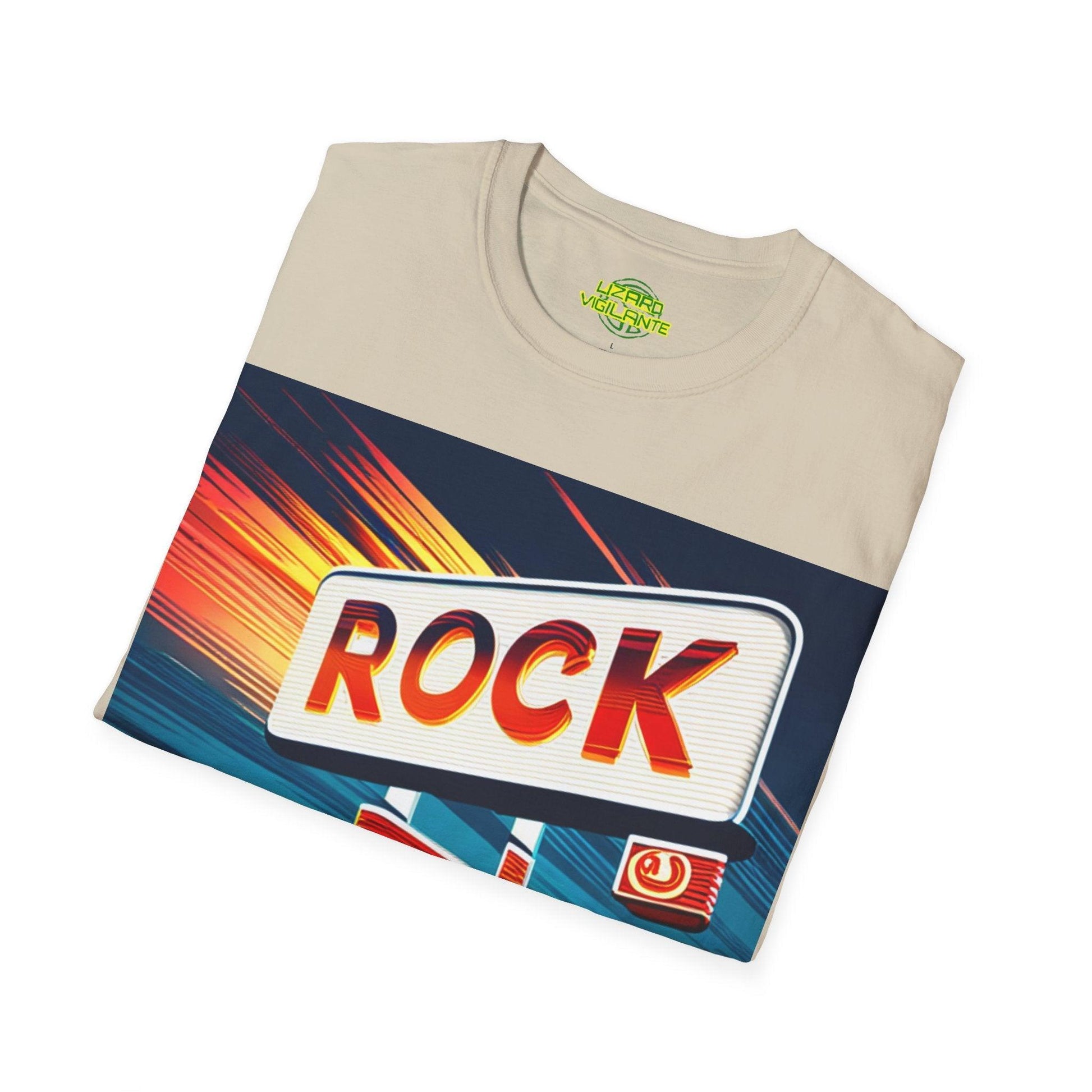 Rock Station Unisex Softstyle T-Shirt - Lizard Vigilante