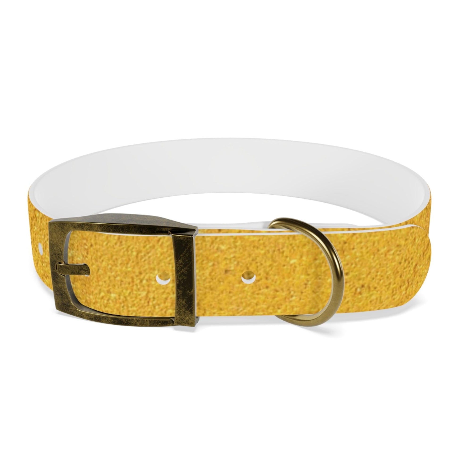 Faux Gold Dog Collar 4 Sizes S-XL - Lizard Vigilante