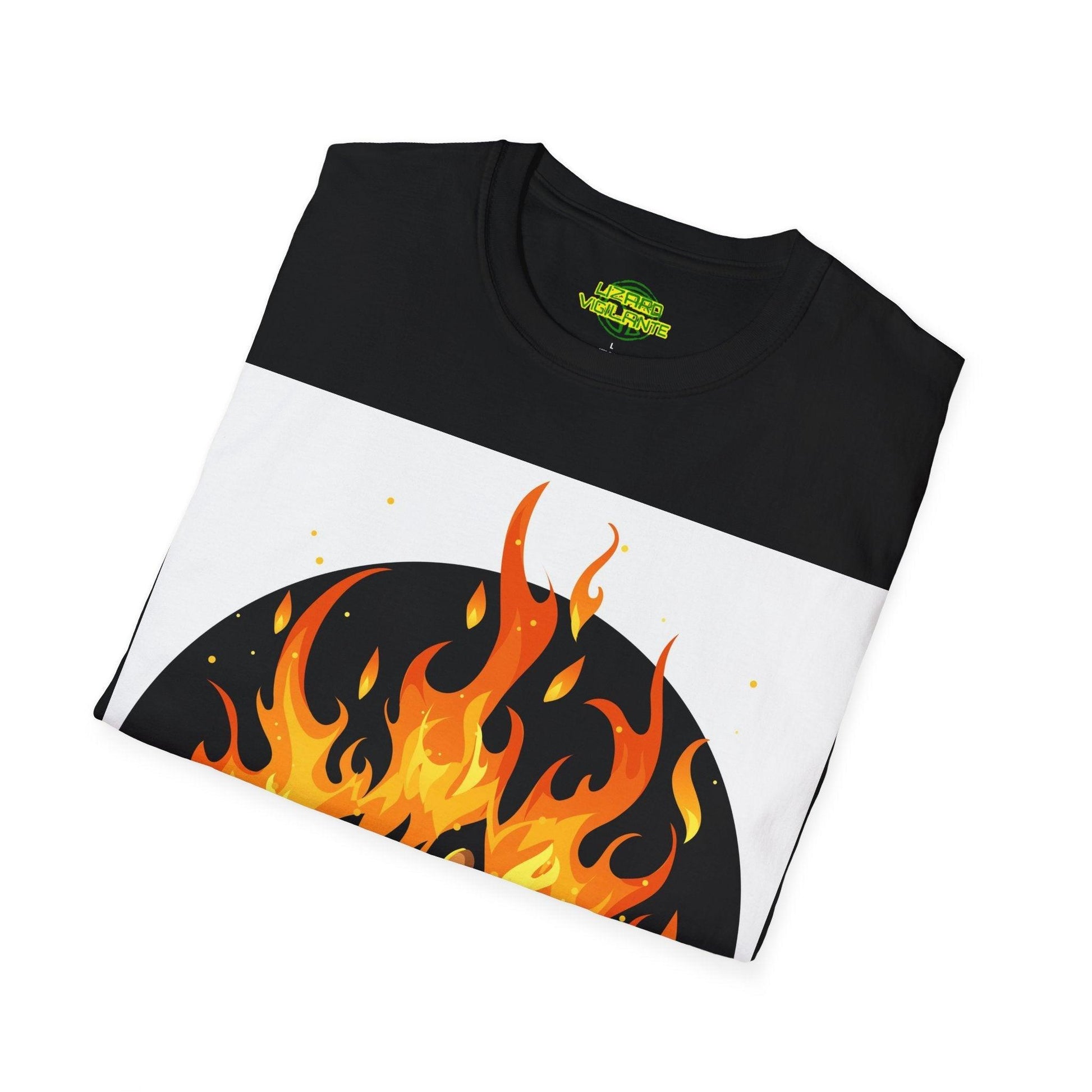 Rock On Fire Unisex Softstyle T-Shirt - Lizard Vigilante