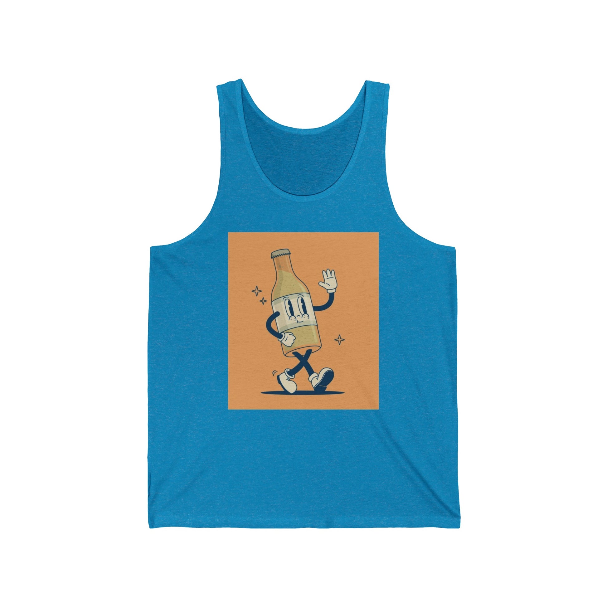 Beer Bottle Unisex Jersey Tank - Lizard Vigilante