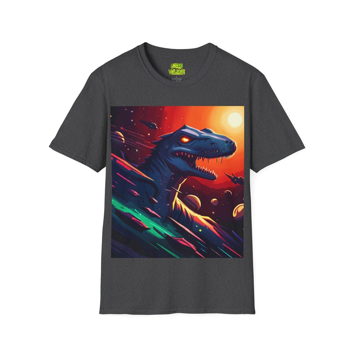 Space Lizard Vigilante Unisex Softstyle T-Shirt - Lizard Vigilante