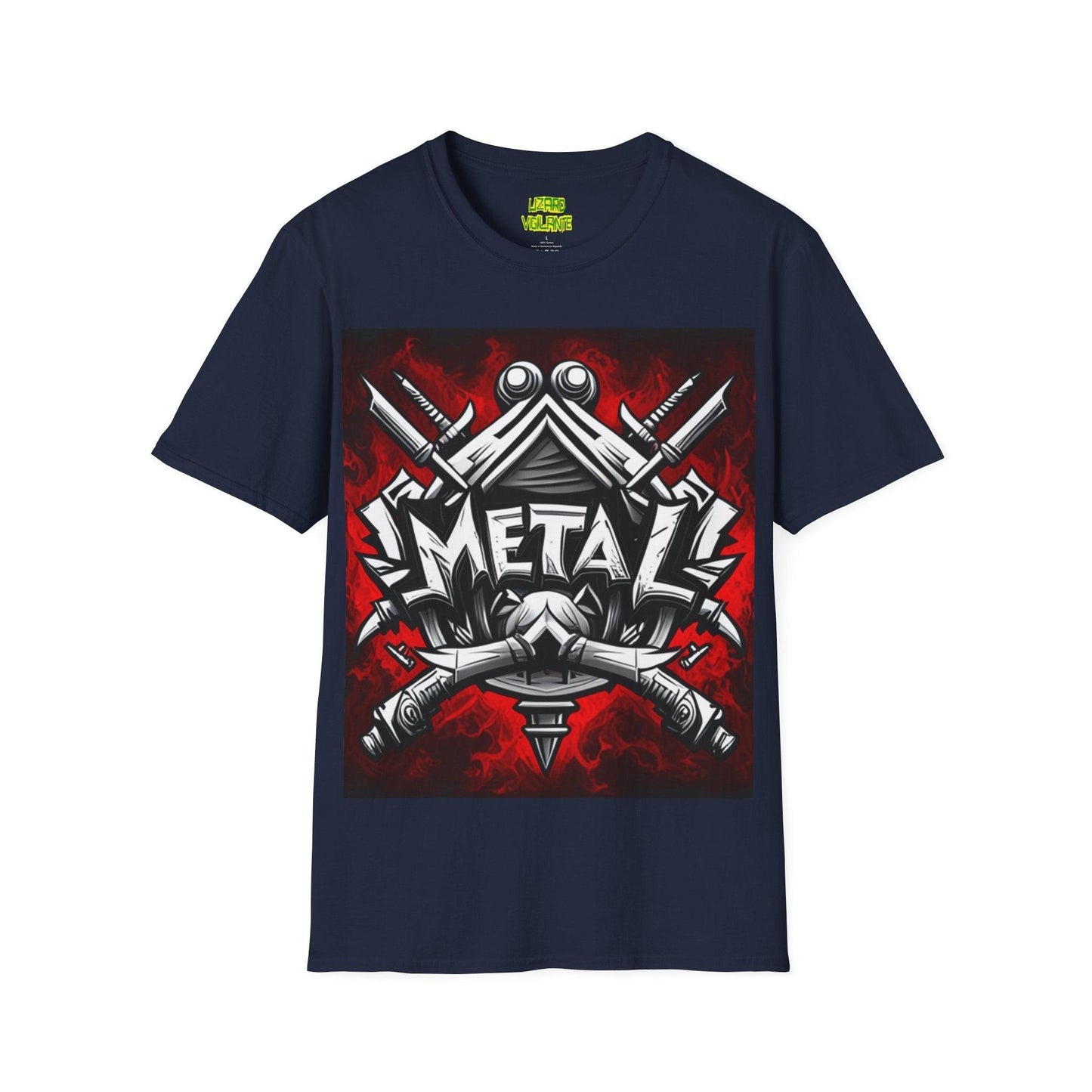 METAL True Unisex Softstyle T-Shirt - Lizard Vigilante