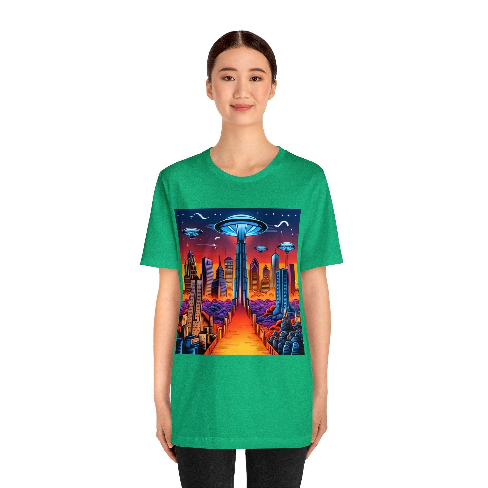 UFOCITY Unisex Jersey Short Sleeve Tee - Lizard Vigilante