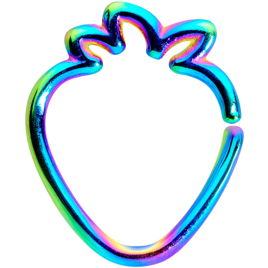 16G 5/16 Rainbow Fruit Strawberry Closure Ring