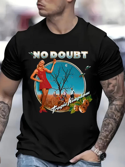 NO DOUBT Tragic Kingdom T-Shirt – Retro Rock Band Graphic Tee, Premium Cotton Men's Casual T-Shirt for Summer, Halloween, and Christmas - Premium T-shirt from Lizard Vigilante - Just $24.99! Shop now at Lizard Vigilante