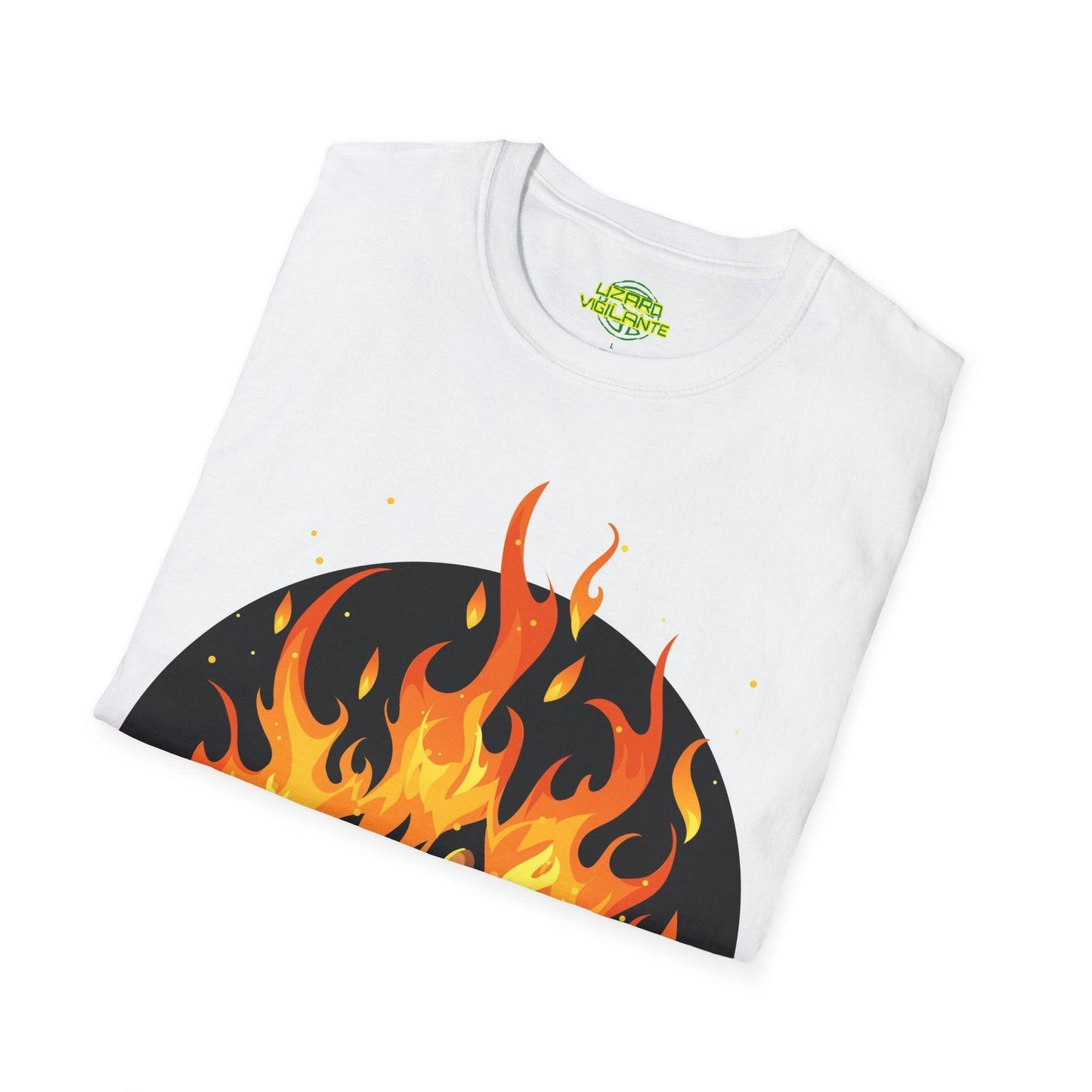 Rock On Fire Unisex Softstyle T-Shirt - Lizard Vigilante