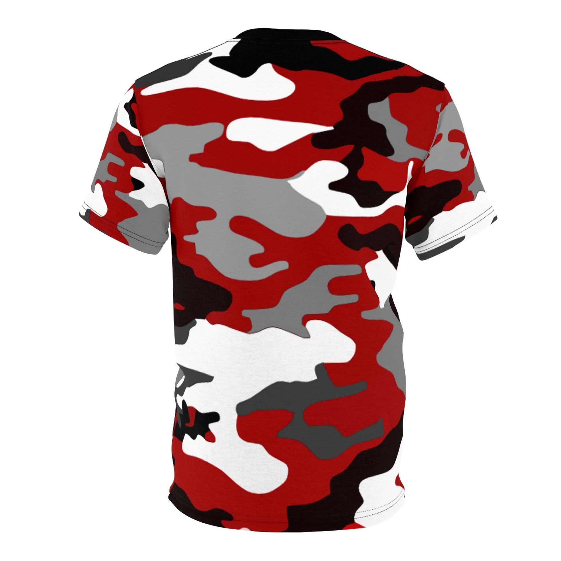 Red, White, and Black Camouflage Unisex Tee - Lizard Vigilante