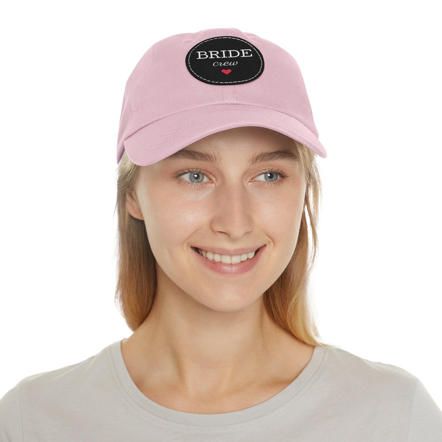 Bride Crew Dad Hat with Leather Patch (Round) - Lizard Vigilante