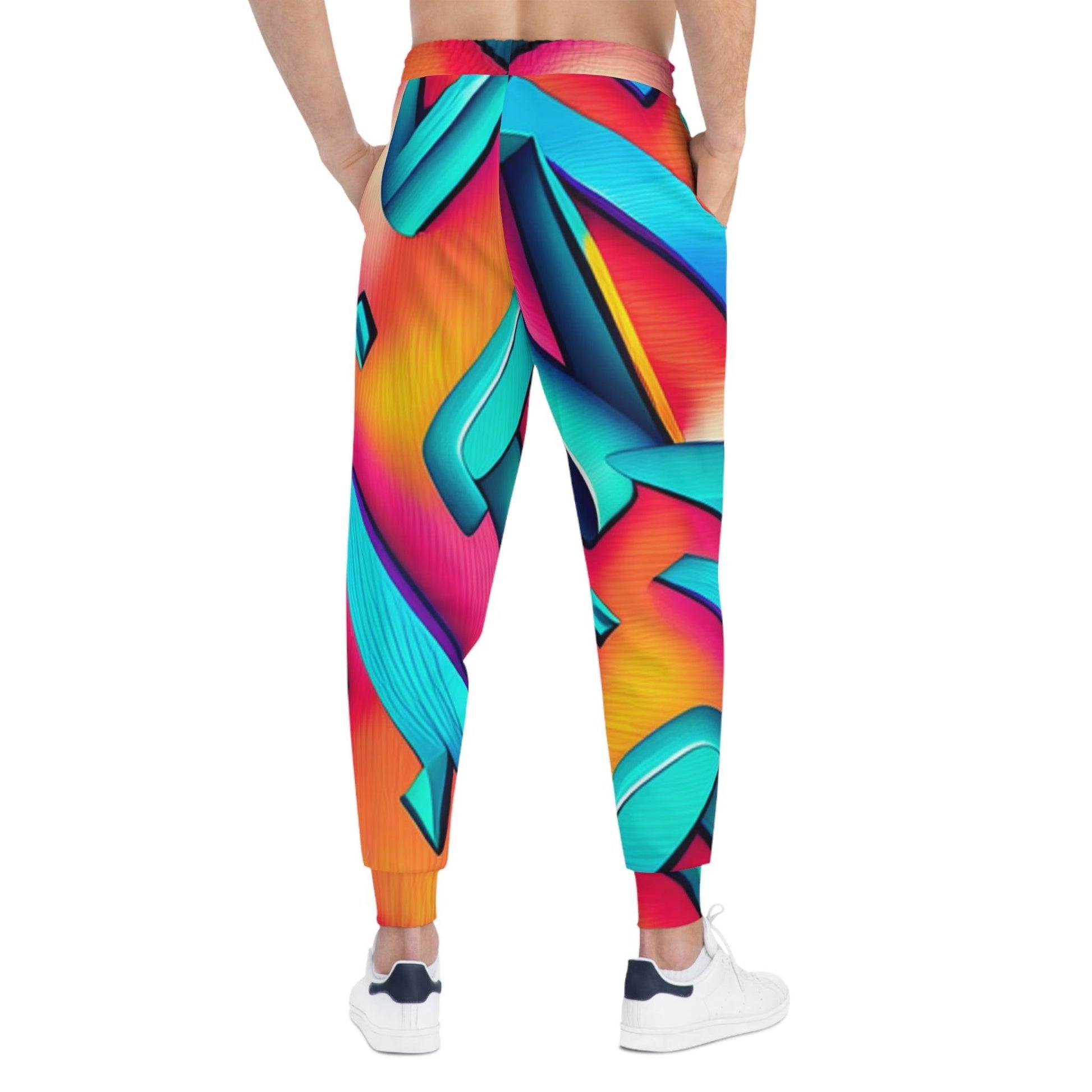 Geom Color Athletic Joggers - Lizard Vigilante