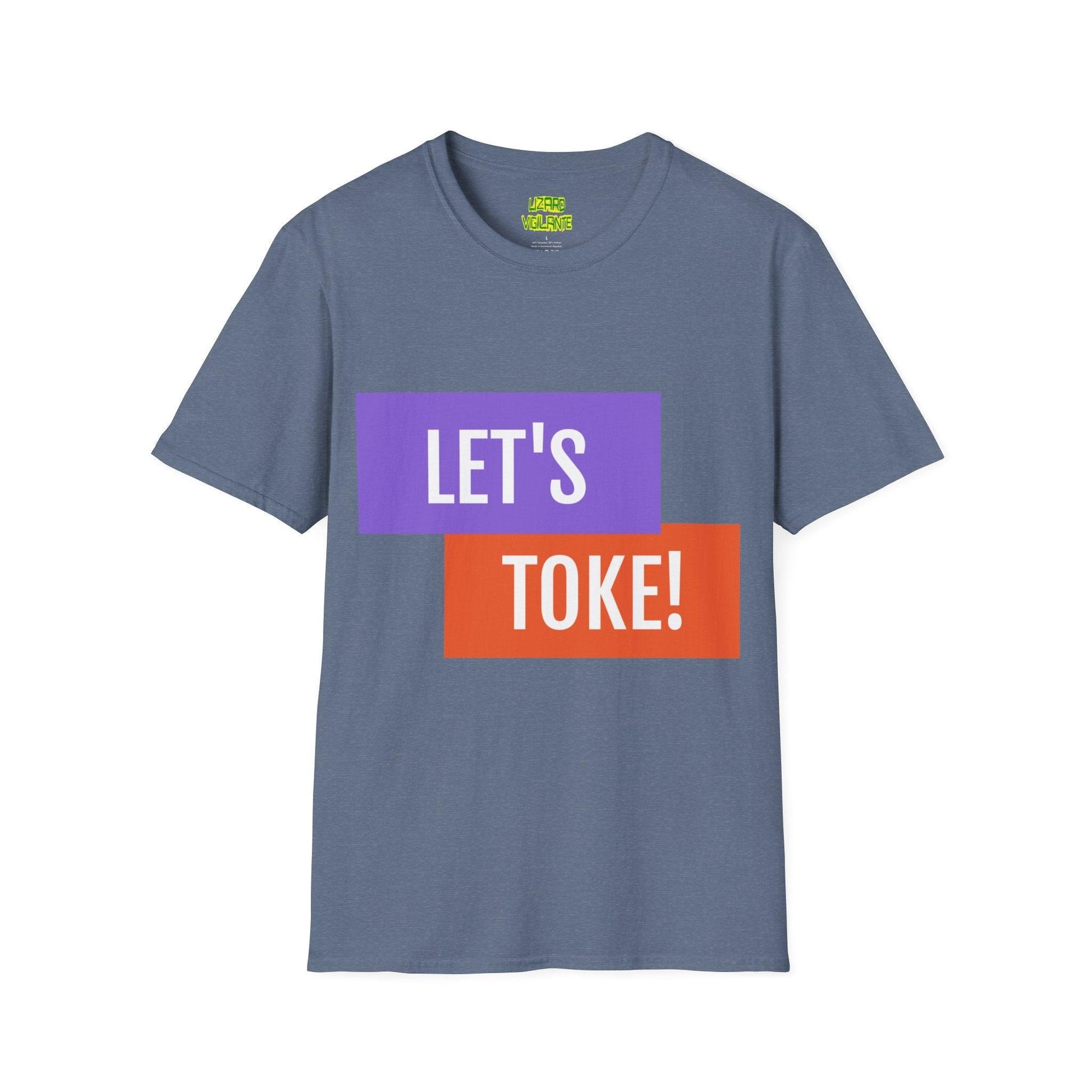 LET'S TOKE! Unisex Softstyle T-Shirt / Weed Tee - Lizard Vigilante