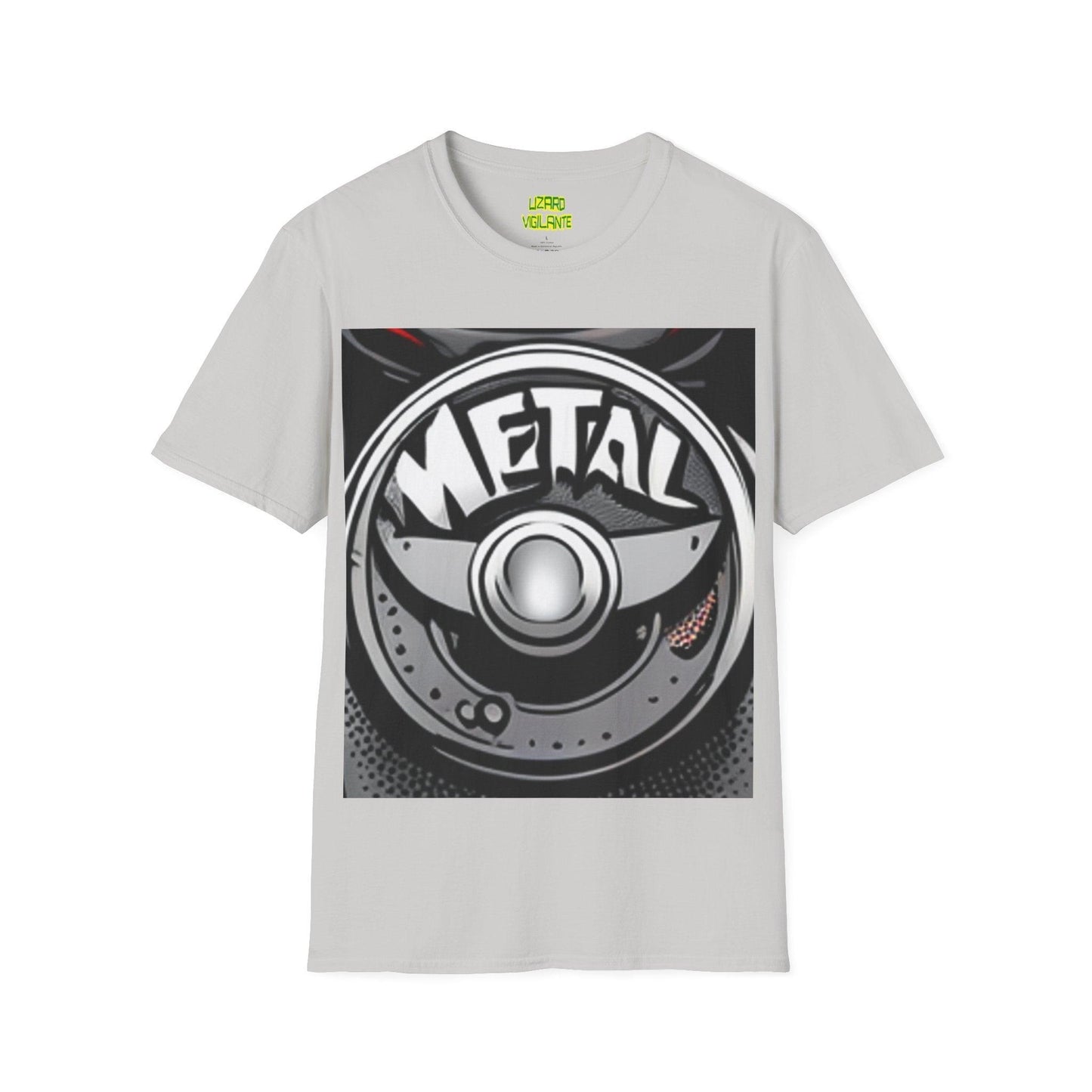 METAL Puree' Logo Unisex Softstyle T-Shirt - Lizard Vigilante