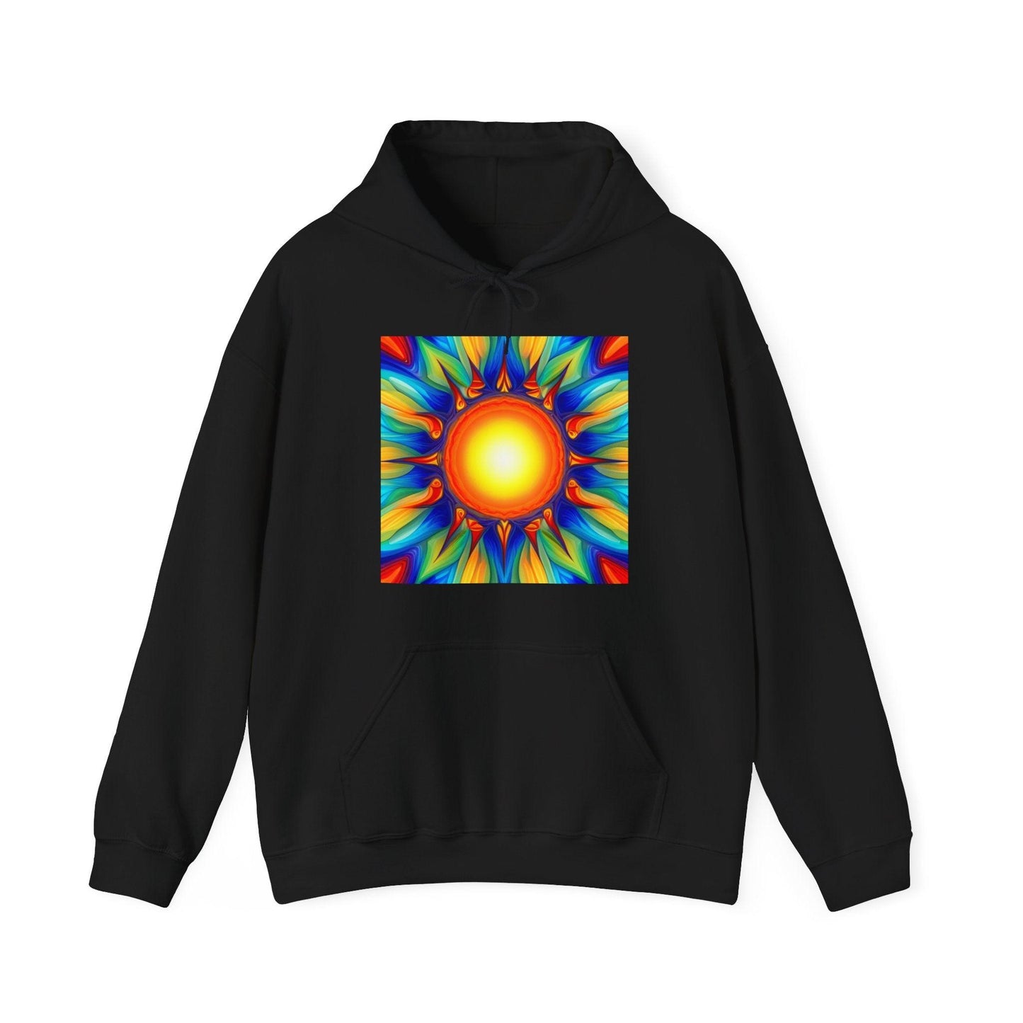 Psychedelic Sun Unisex Heavy Blend™ Hooded Sweatshirt - Lizard Vigilante