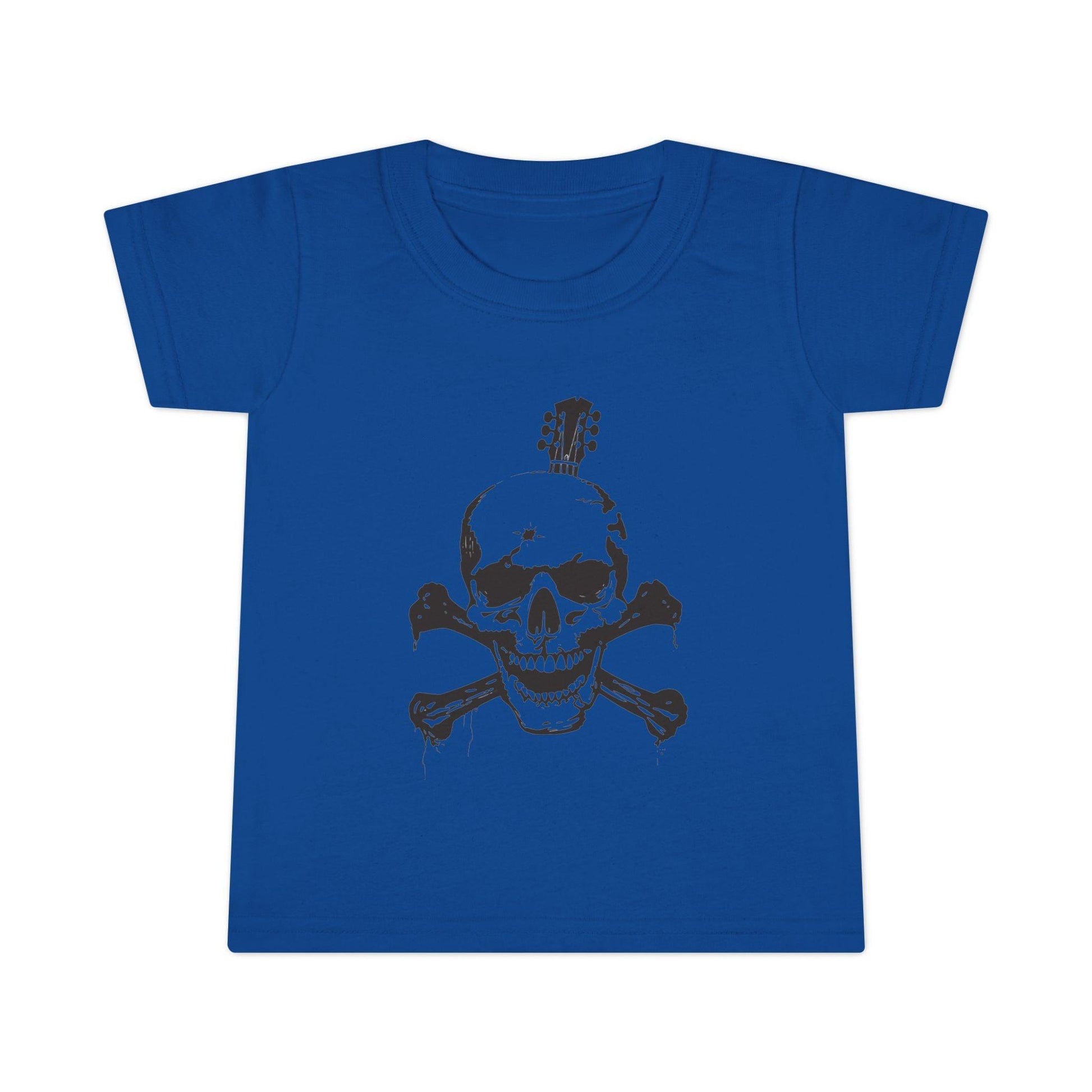 Guitar Skull Cross Bones Toddler T-shirt - Premium Kids clothes from Printify - Just $24.99! Shop now at Lizard Vigilante