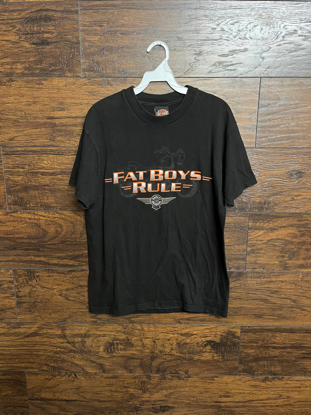 VTG Harley Davidson T-shirt Fat Boys Rule 1998 Tee -M