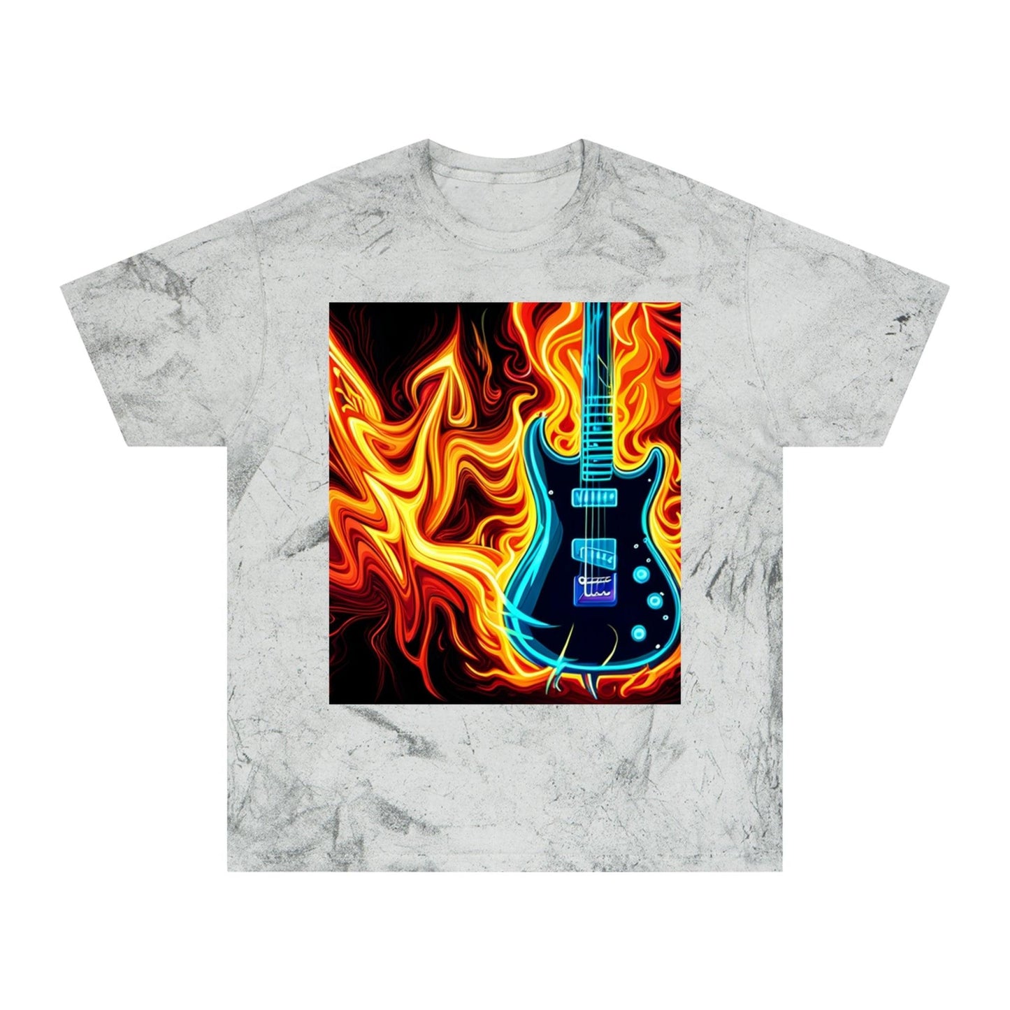 Flaming Axe Unisex Color Blast T-Shirt - Lizard Vigilante