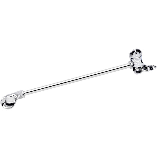 14G Western Boot Hat Industrial Barbell 38mm