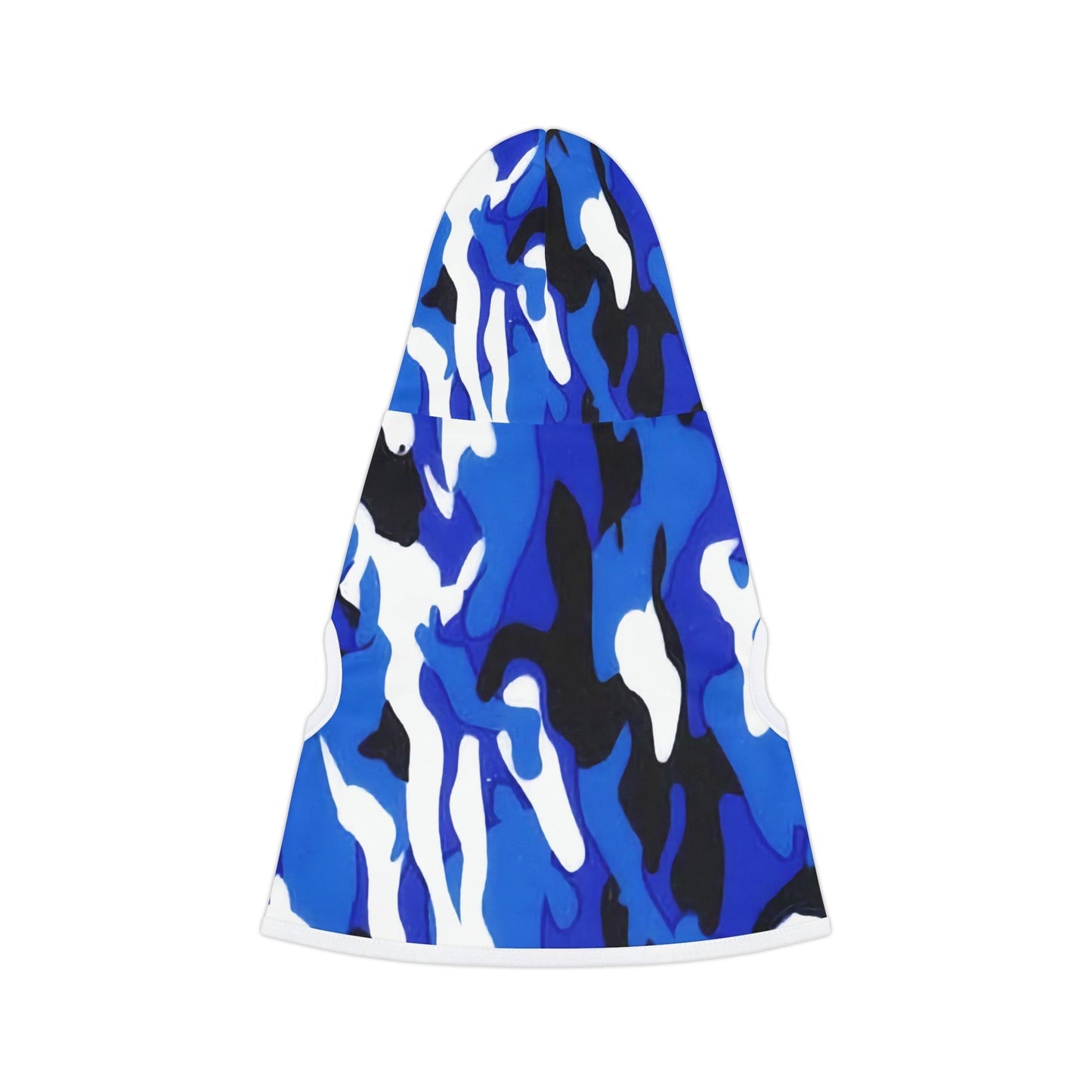 Blue Black White Camo Pet Hoodie - Lizard Vigilante