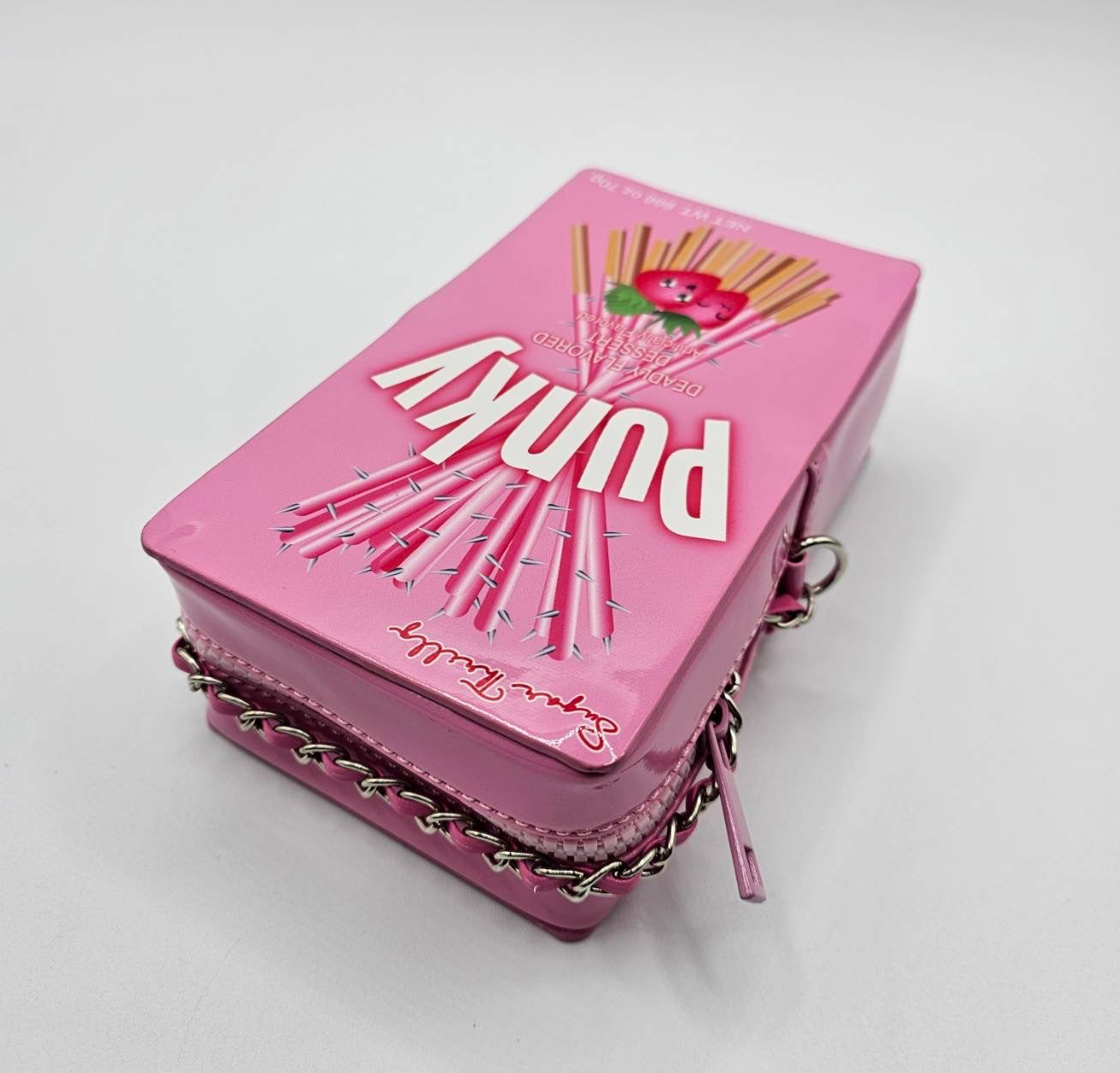Snakk Attakk Pink Pocky Style Crossbody Bag